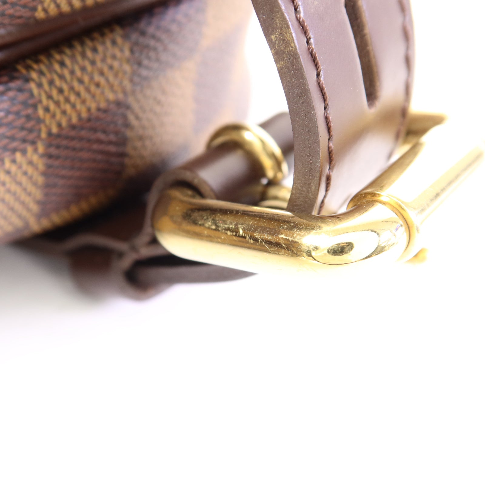 LOUIS VUITTON Damier Highbury金扣肩背袋