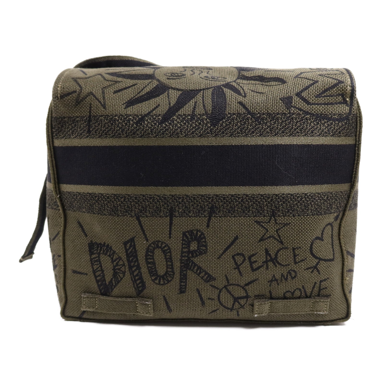 Dior 帆布Dior Camp銀扣肩背袋