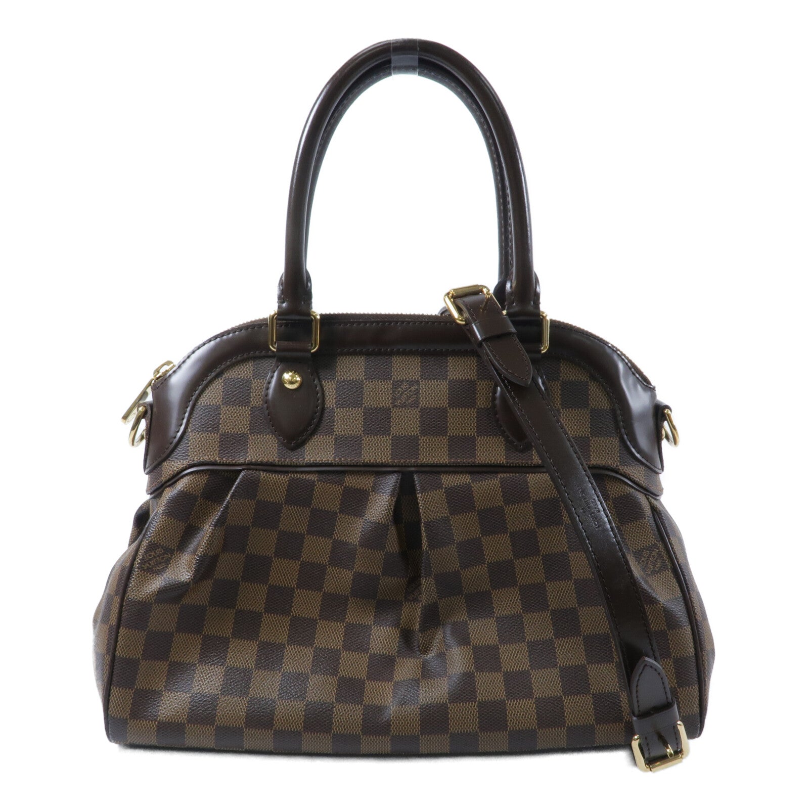 LOUIS VUITTON Damier Trevi手挽肩背兩用袋
