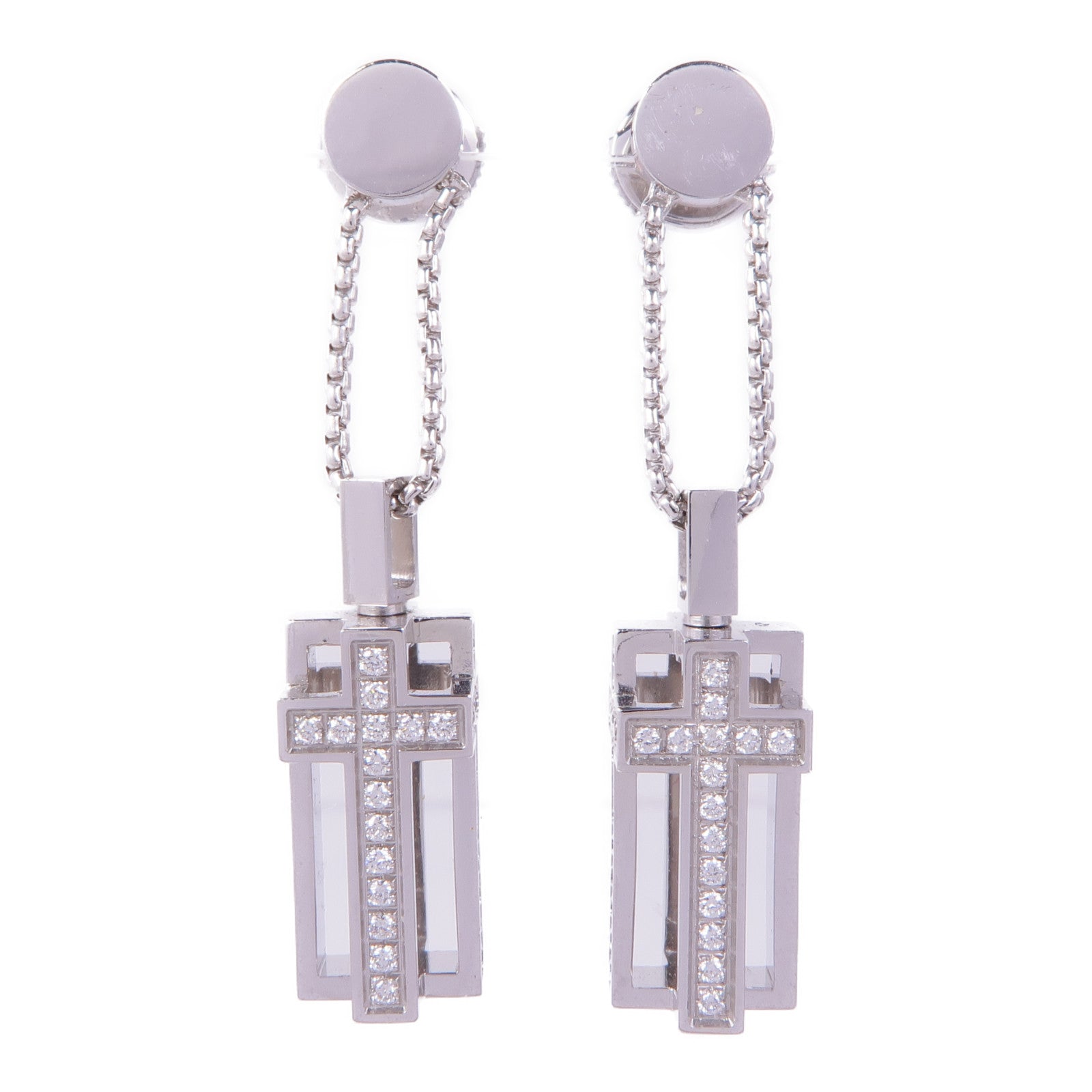 JEWELRY 18K白金Follow Me Earrings鑽石耳環