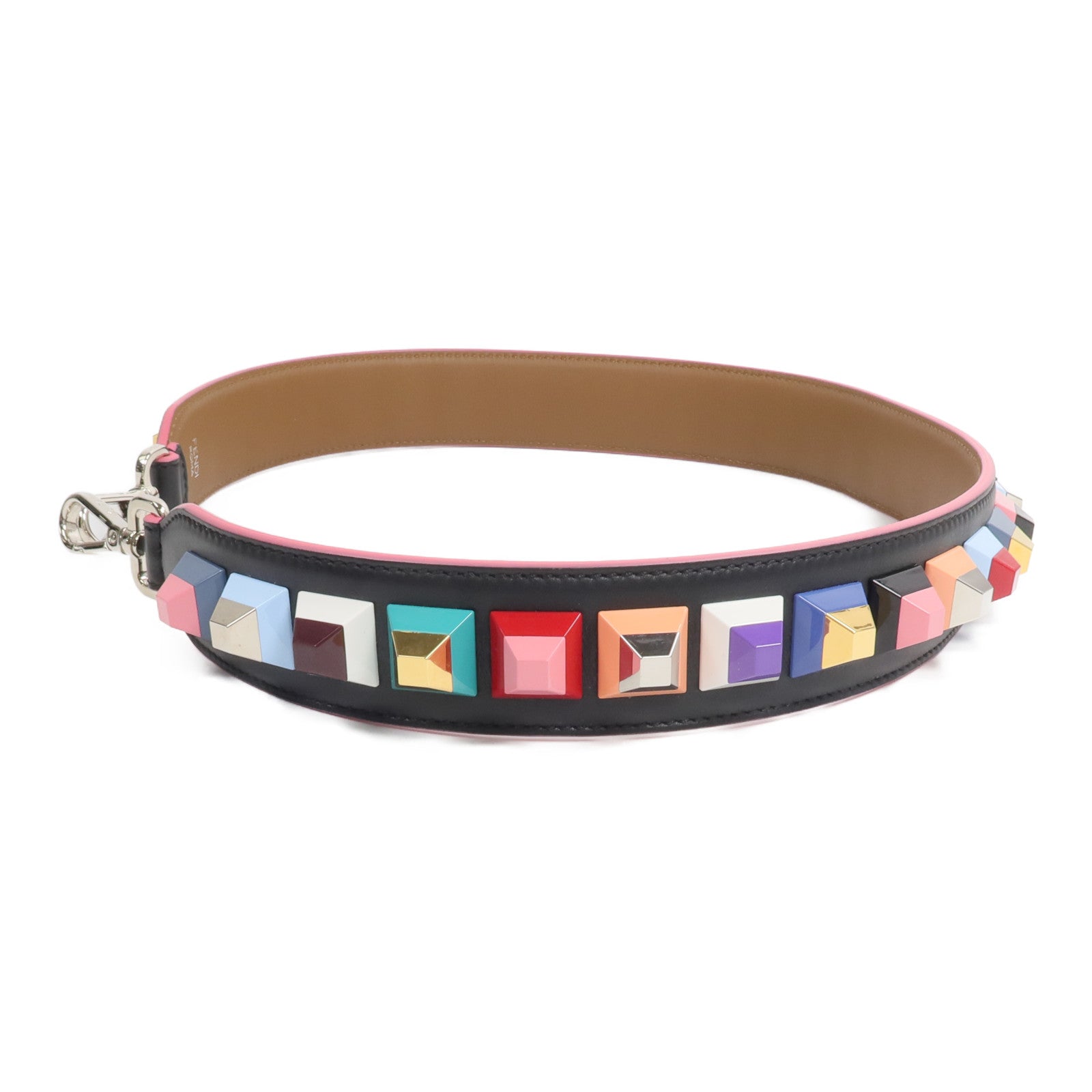 FENDI 牛皮皮革Studded Strap You肩帶