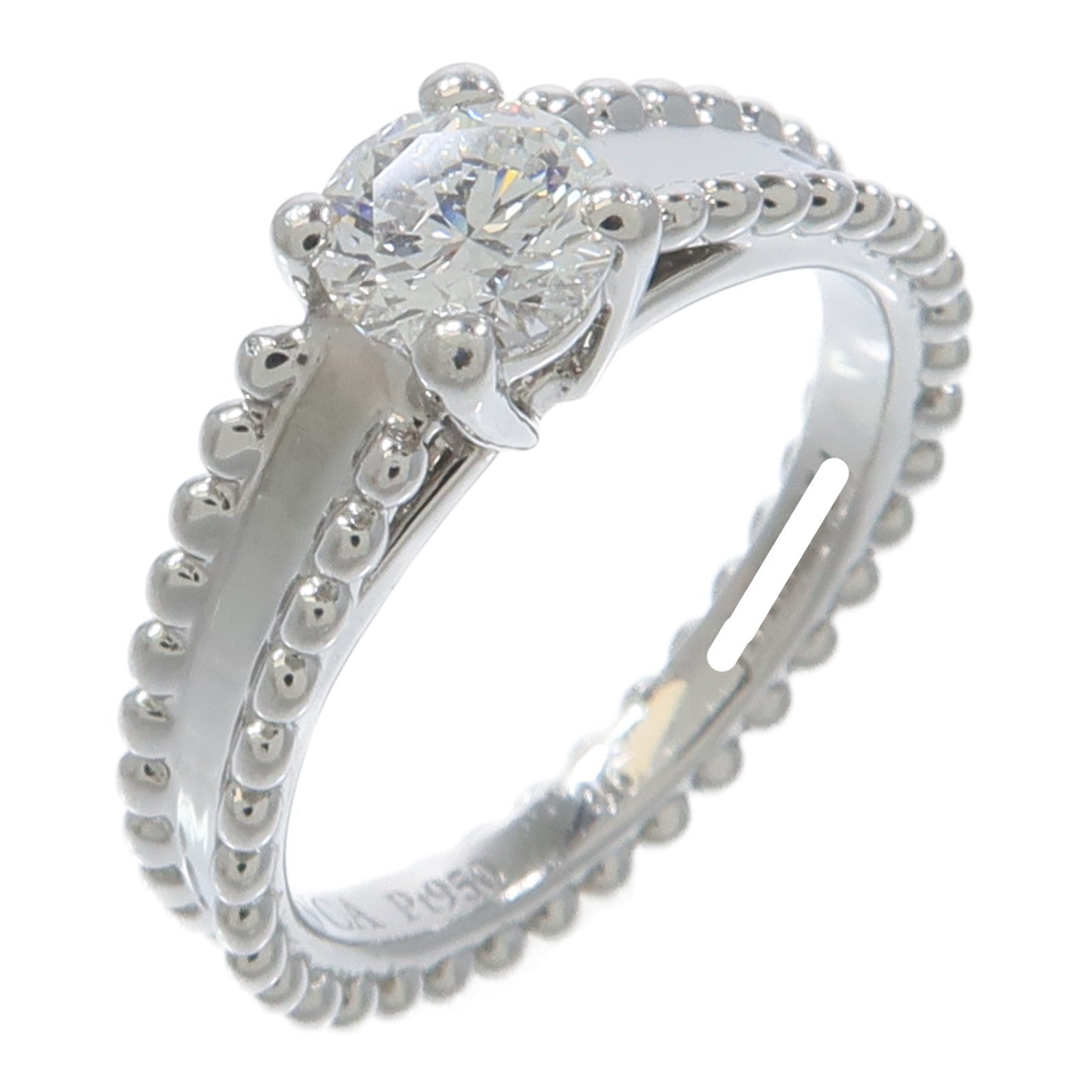 Van Cleef & Arpels PT950鉑金Estelle Solitaire Ring鑽石戒指