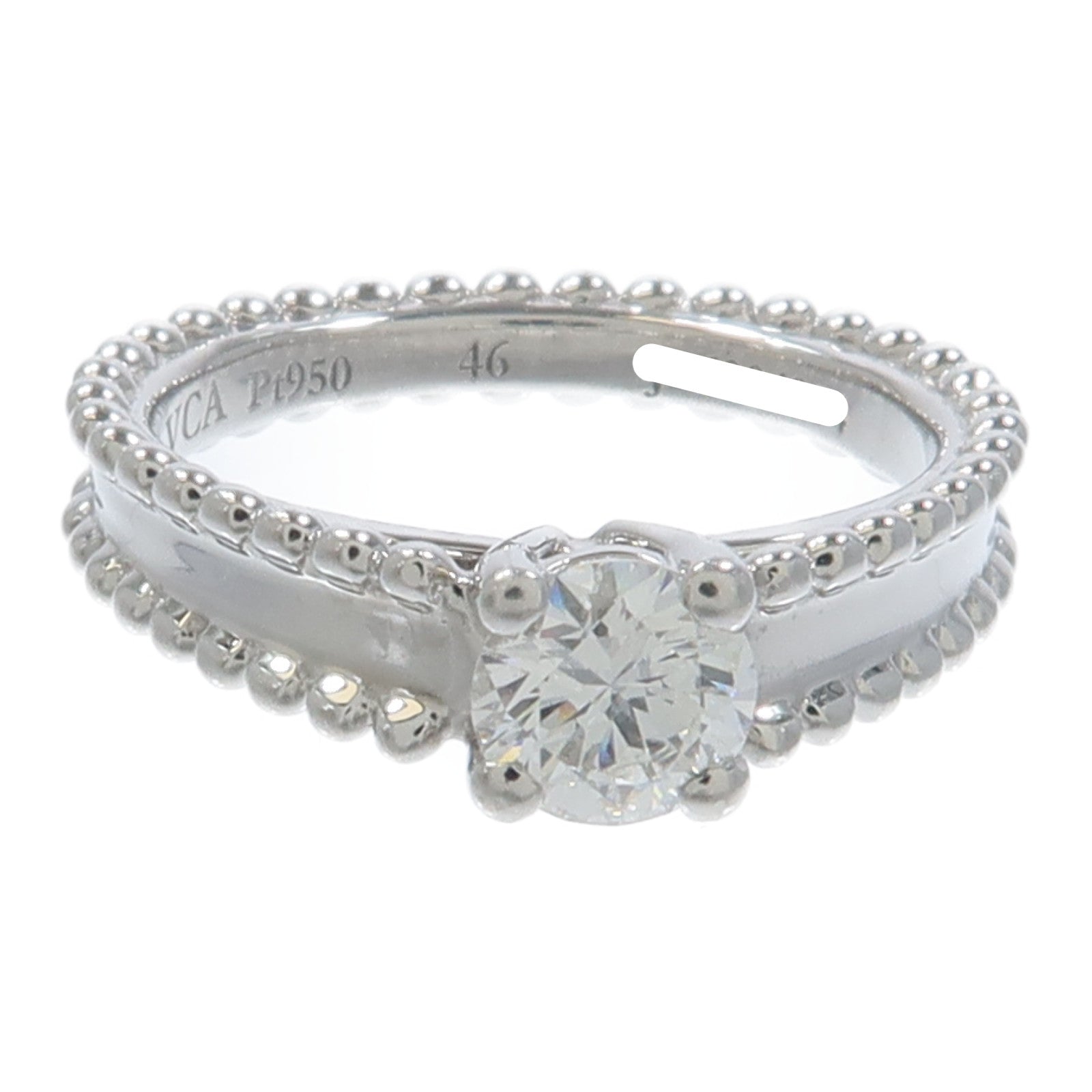 Van Cleef & Arpels PT950鉑金Estelle Solitaire Ring鑽石戒指