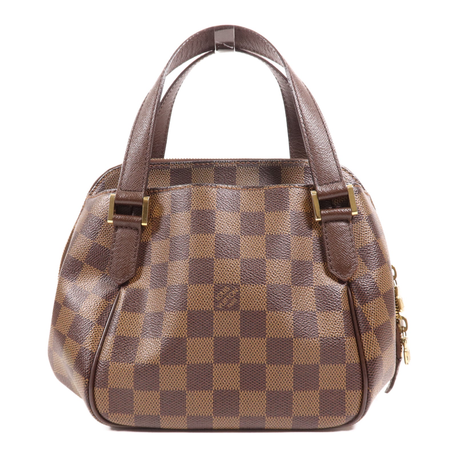 LOUIS VUITTON Damier Belem PM金扣手挽袋