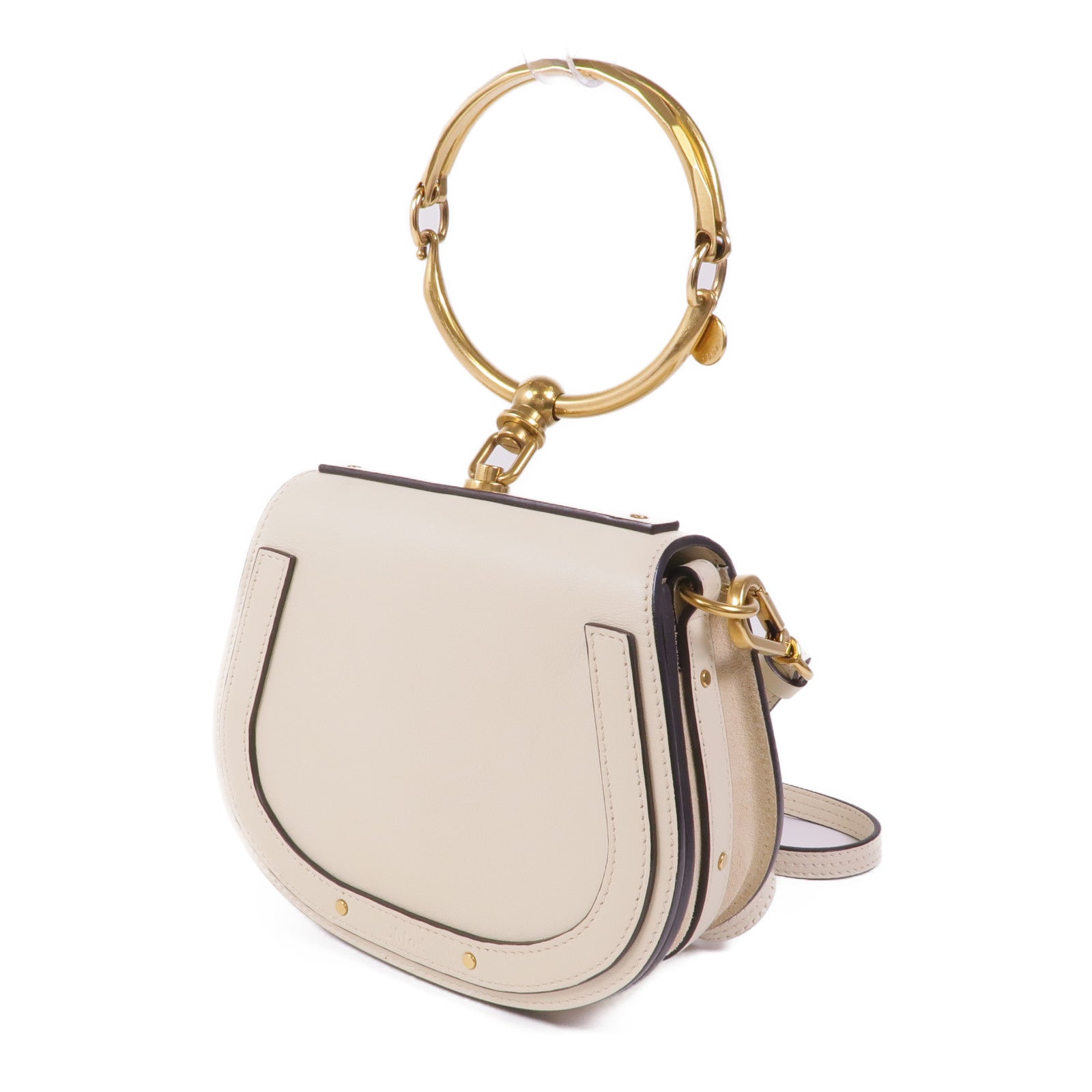 Chloe 牛皮皮革Nile金扣手挽肩背兩用袋