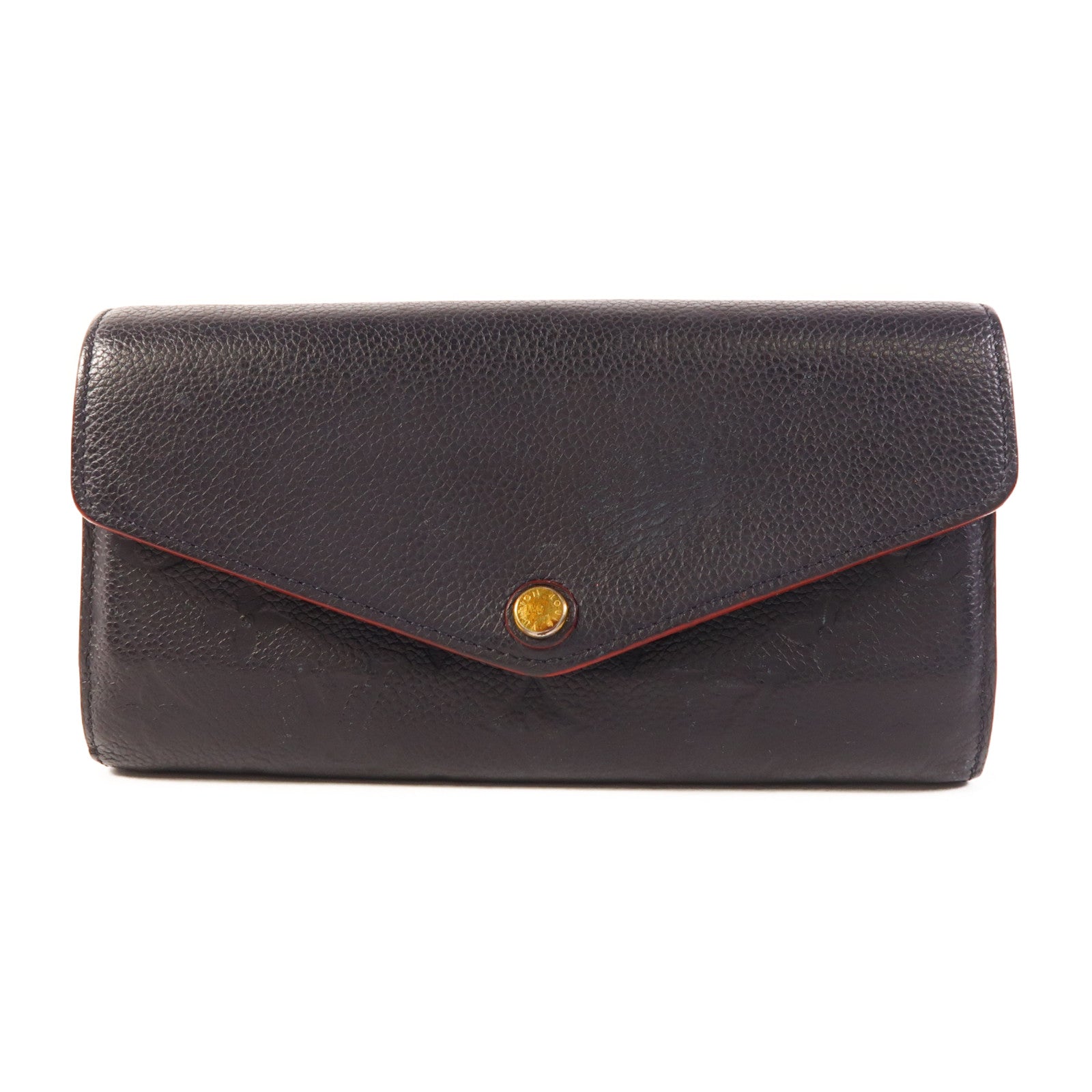 LOUIS VUITTON Monogram Empreinte Sarah Long Wallet金扣長錢包