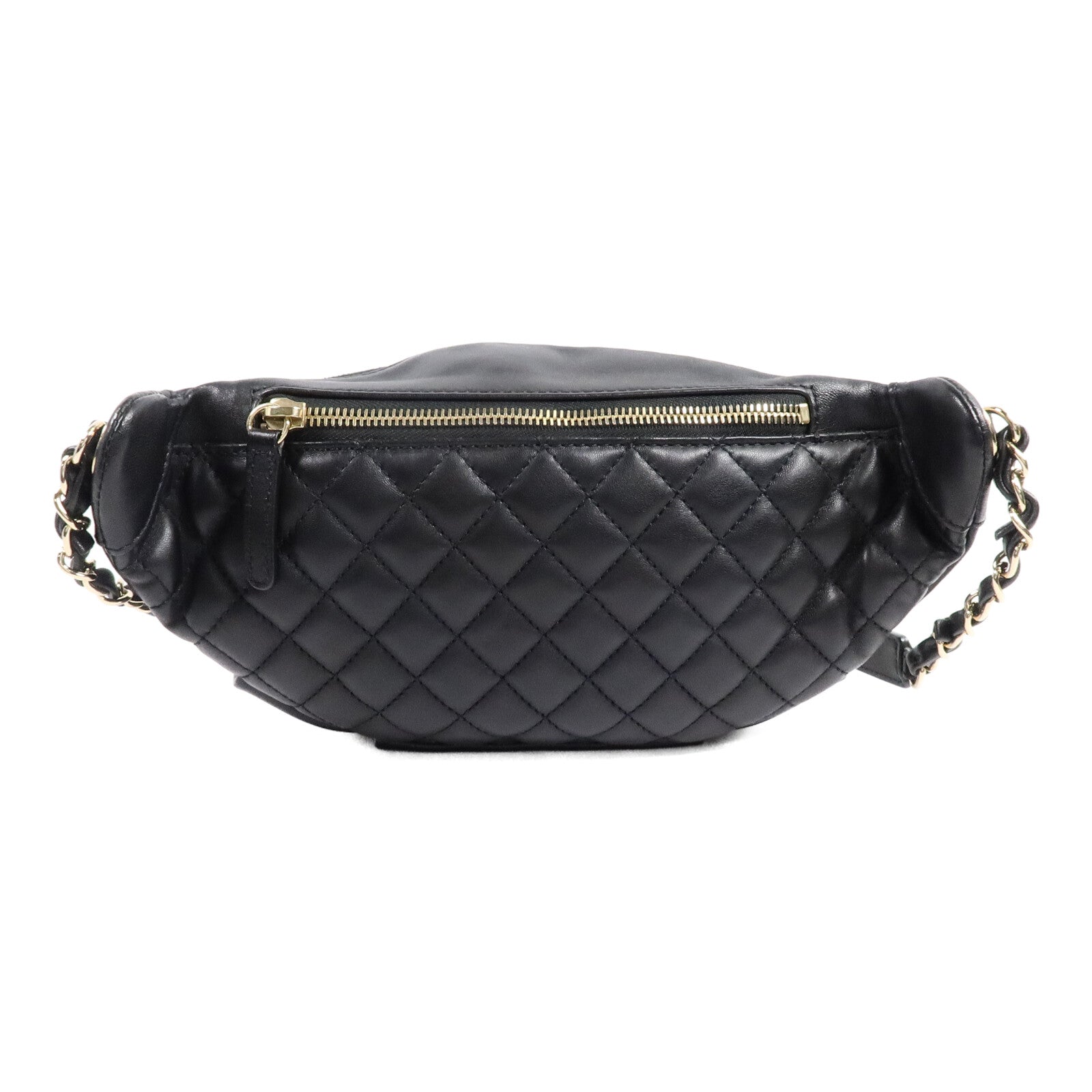 CHANEL 羊皮皮革Chain Belt Bag腰包