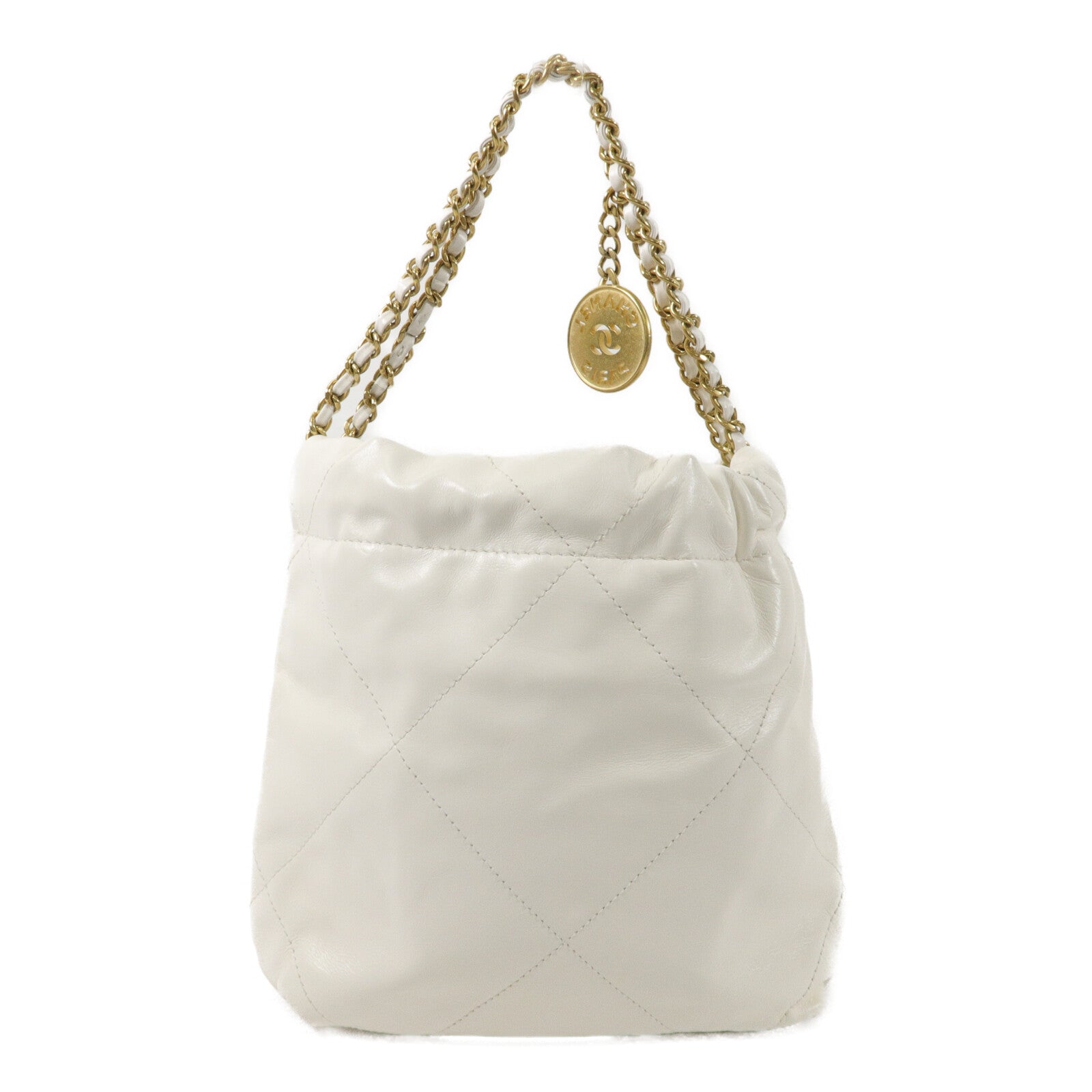 CHANEL 牛皮皮革Chanel 22 Mini鏈帶肩背袋