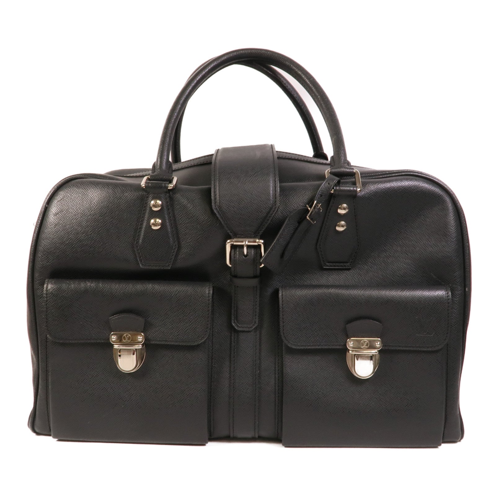 LOUIS VUITTON Taiga Ivan Travel Bag銀扣手挽袋