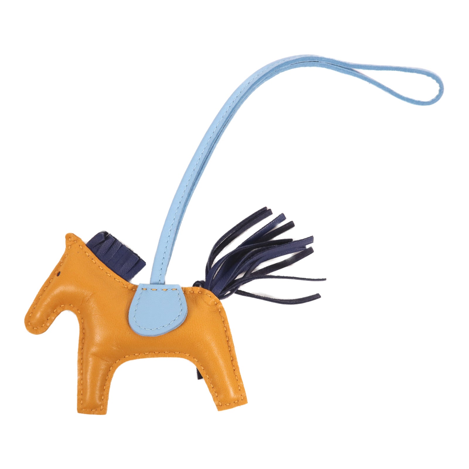 HERMES Milo皮革Rodeo PM掛飾