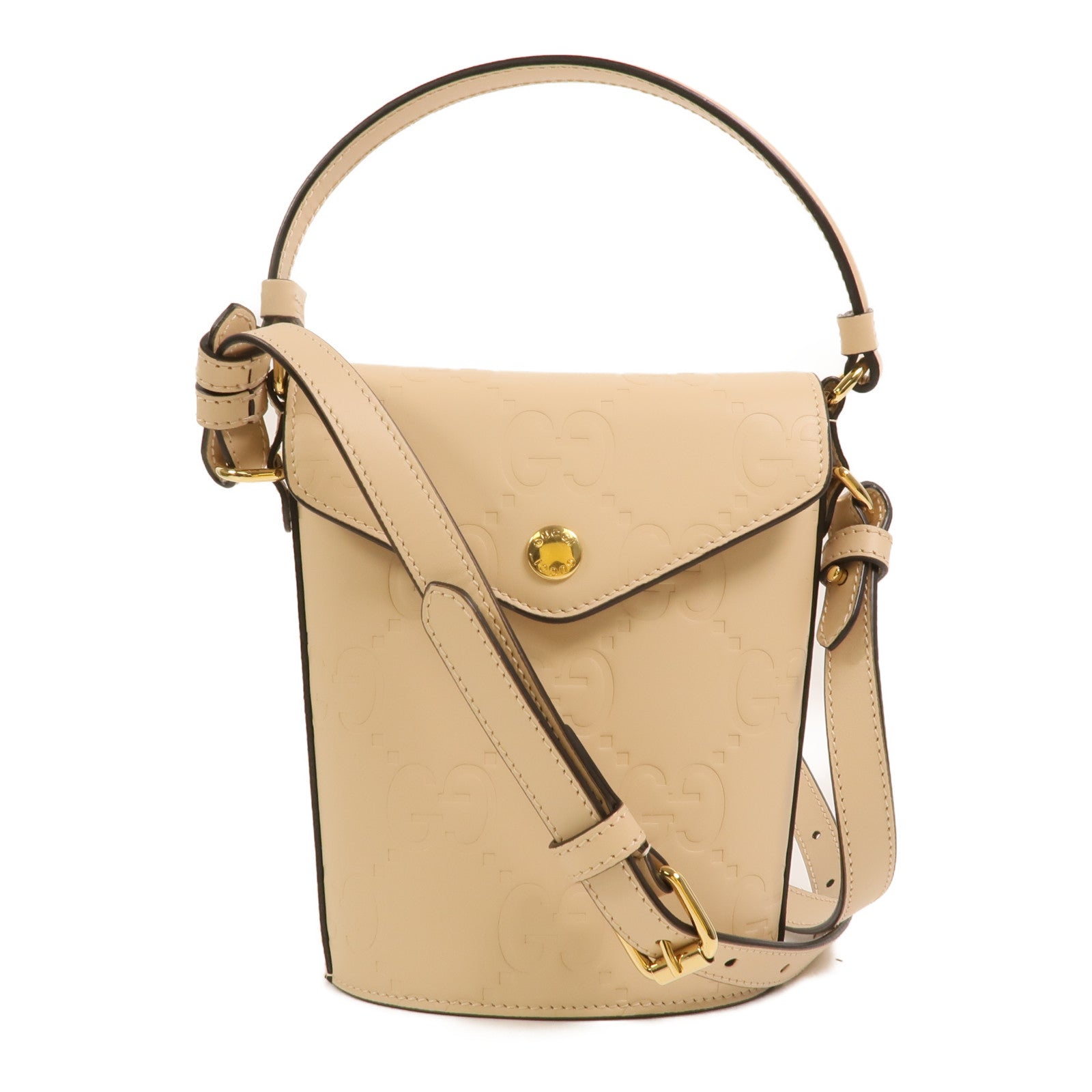GUCCI 牛皮皮革Guccissima手挽肩背兩用袋