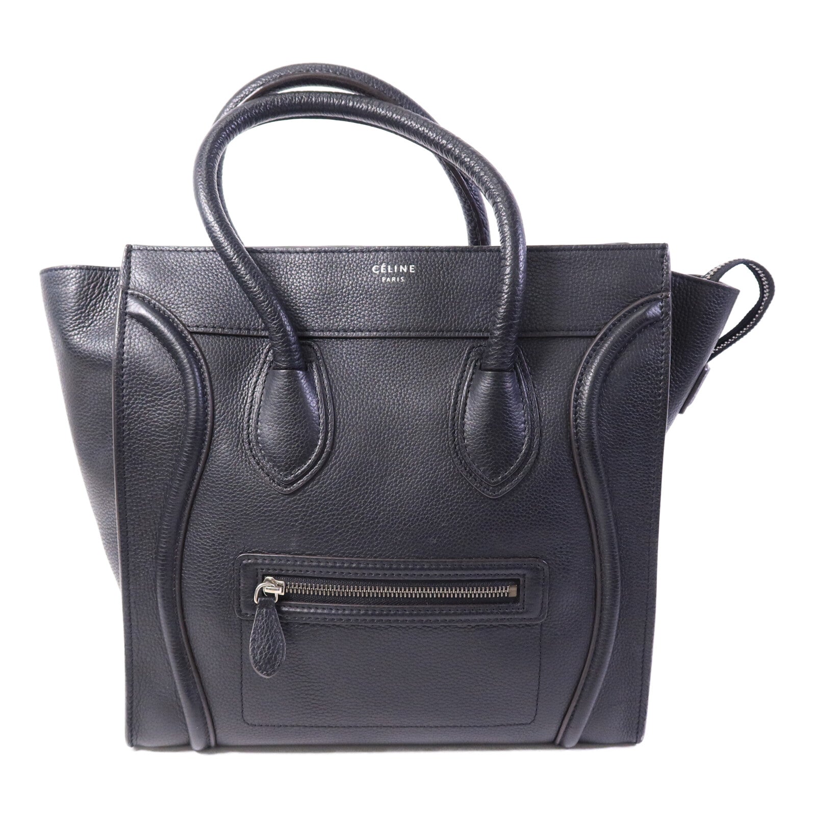 CELINE 牛皮皮革Mini Luggage手挽袋