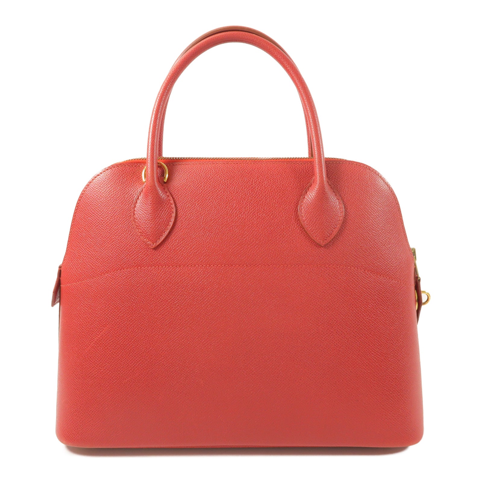 HERMES Epsom皮革Bolide 31金扣手挽肩背兩用袋Rouge Vif