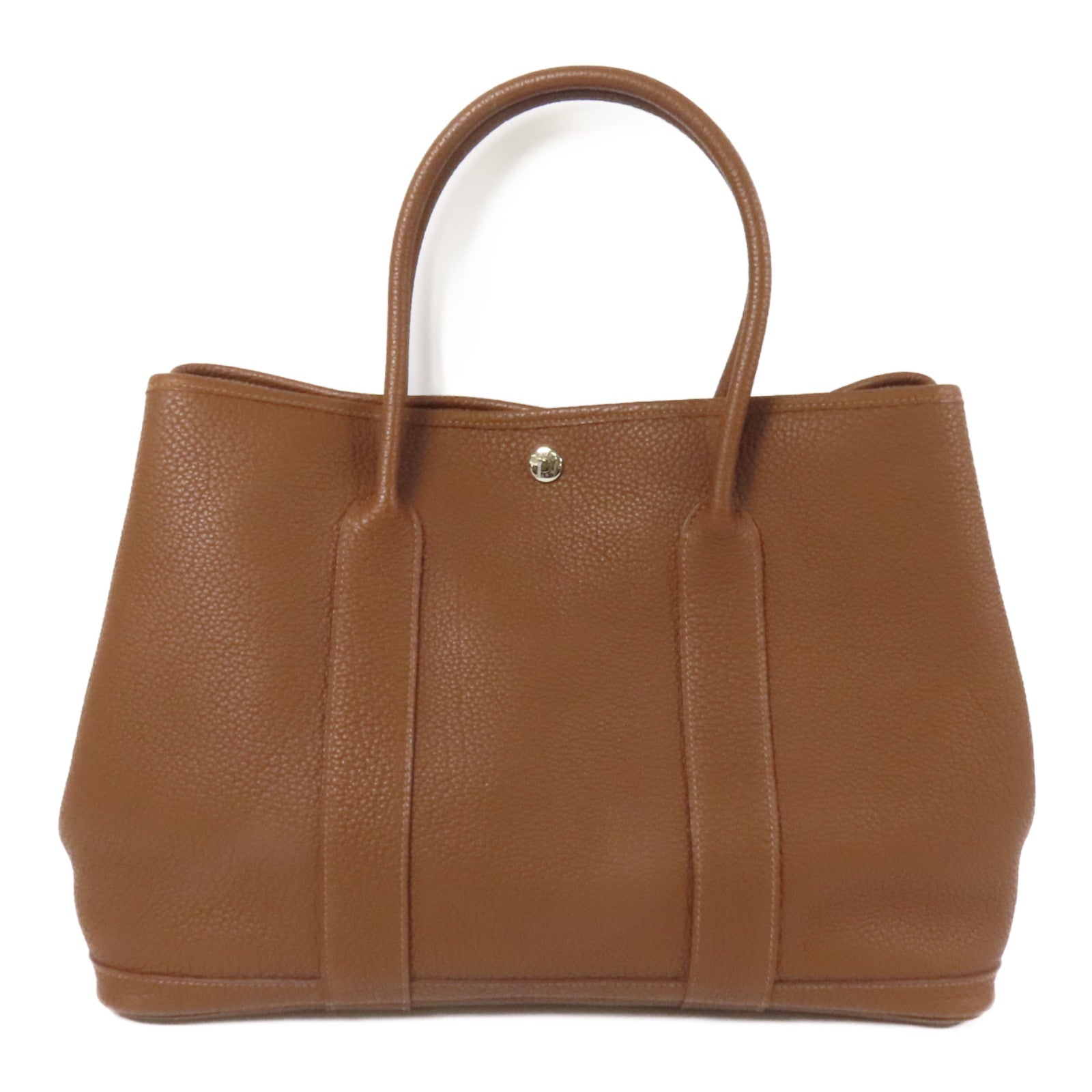 HERMES Negonda皮革Garden Party PM手挽袋Marron d'Inde