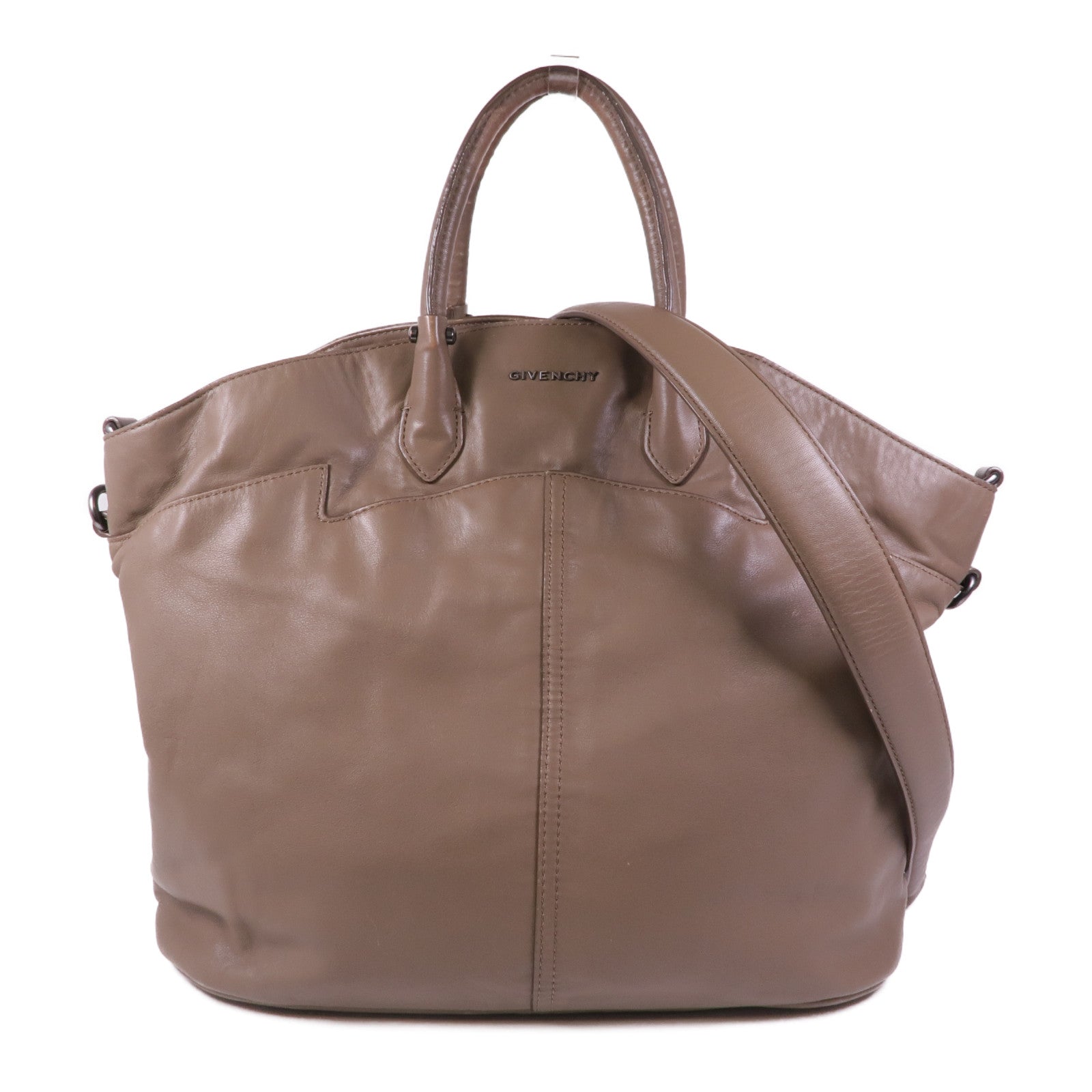GIVENCHY 【激減優惠】牛皮皮革2 Way Shoulder手挽肩背兩用袋