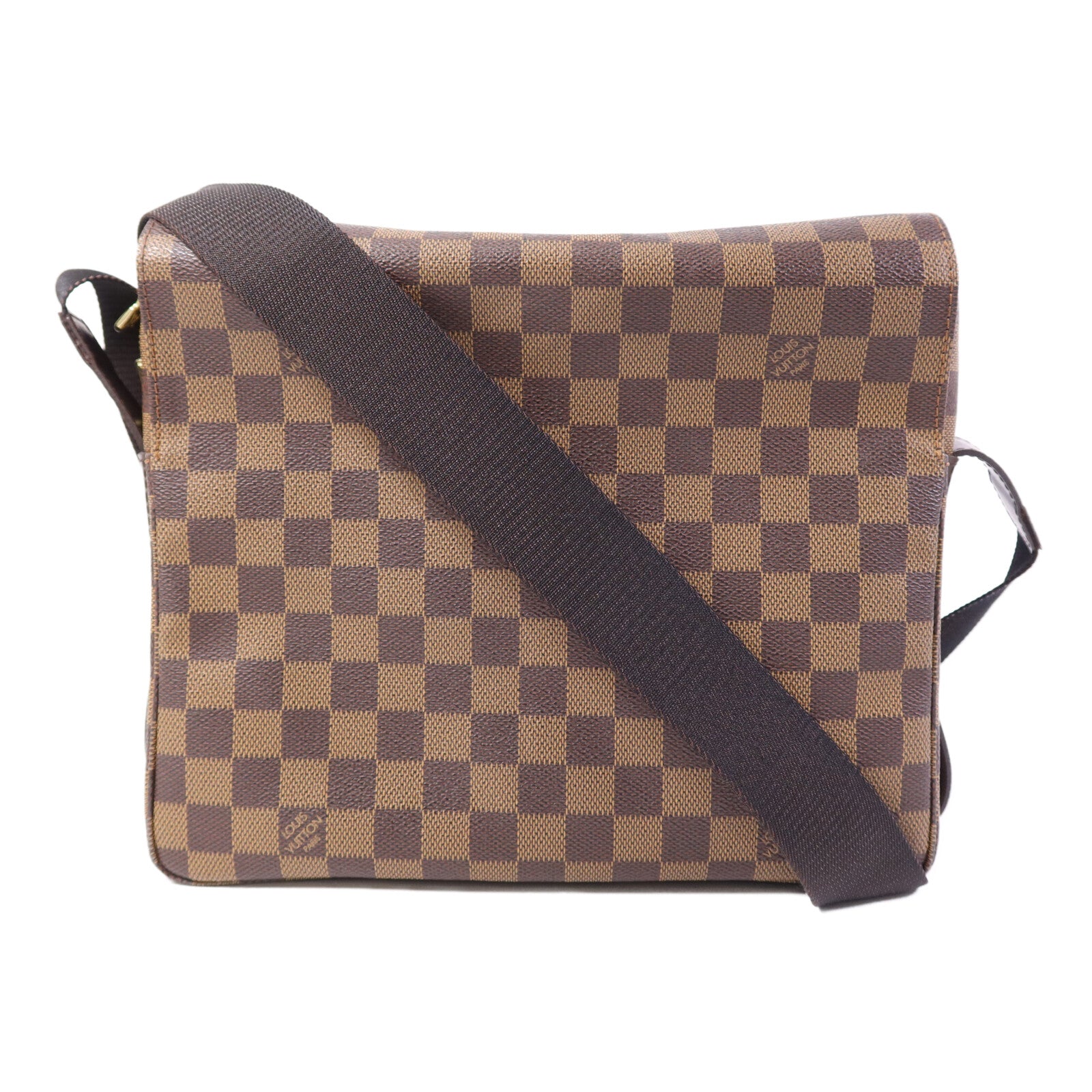 LOUIS VUITTON Damier Naviglio金扣肩背袋