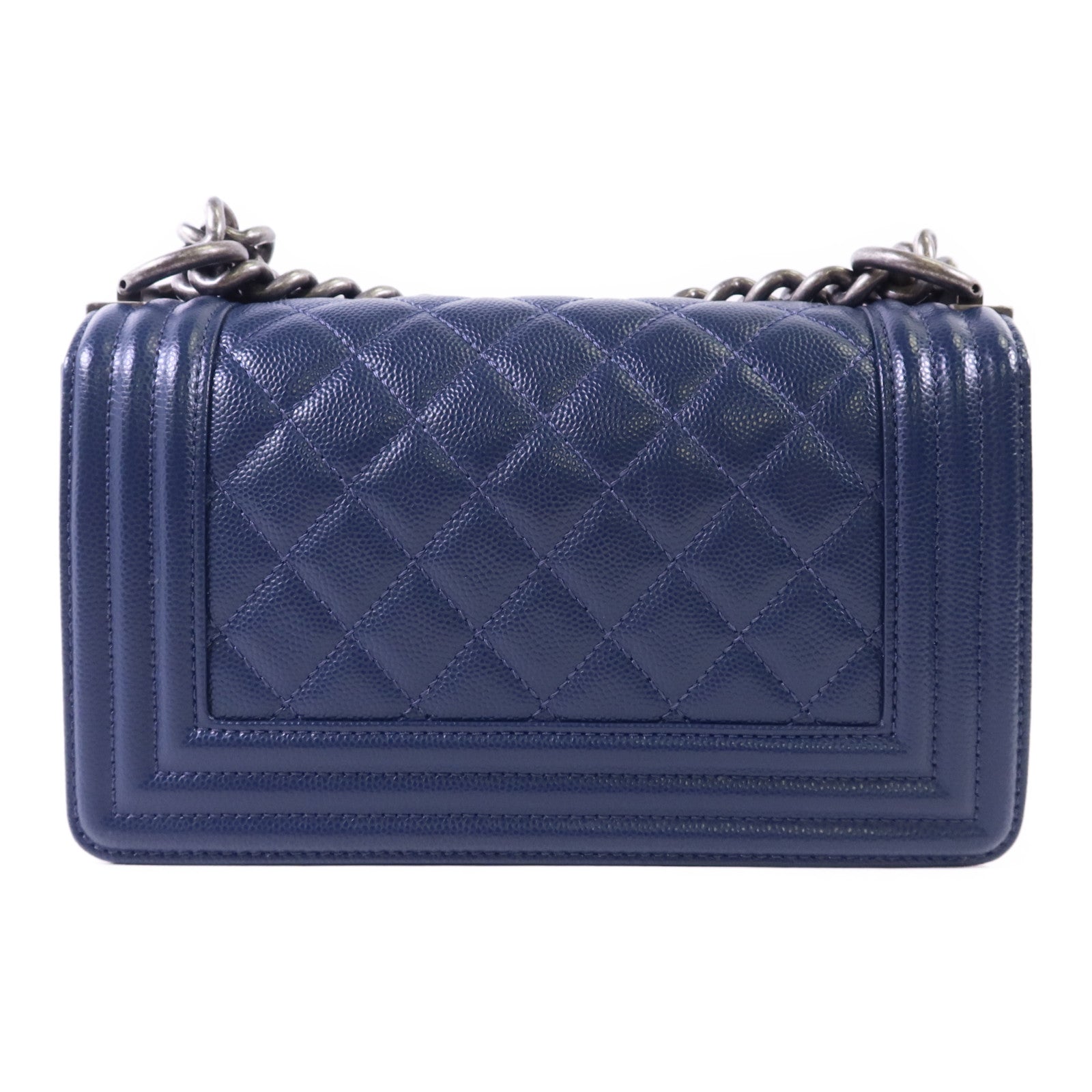 CHANEL 牛皮皮革Chanel Boy Small鏈帶肩背袋