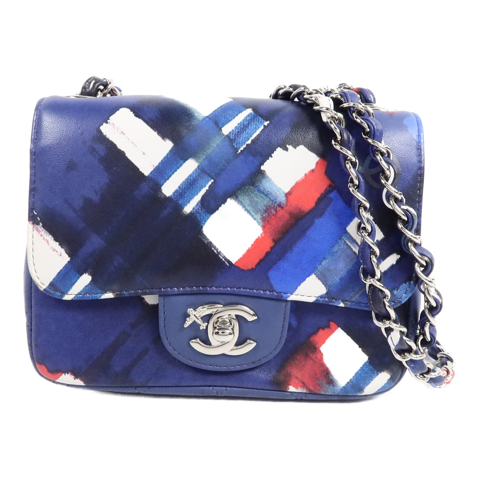 CHANEL 羊皮皮革Chanel Airlines Printed Flap Bag肩背袋