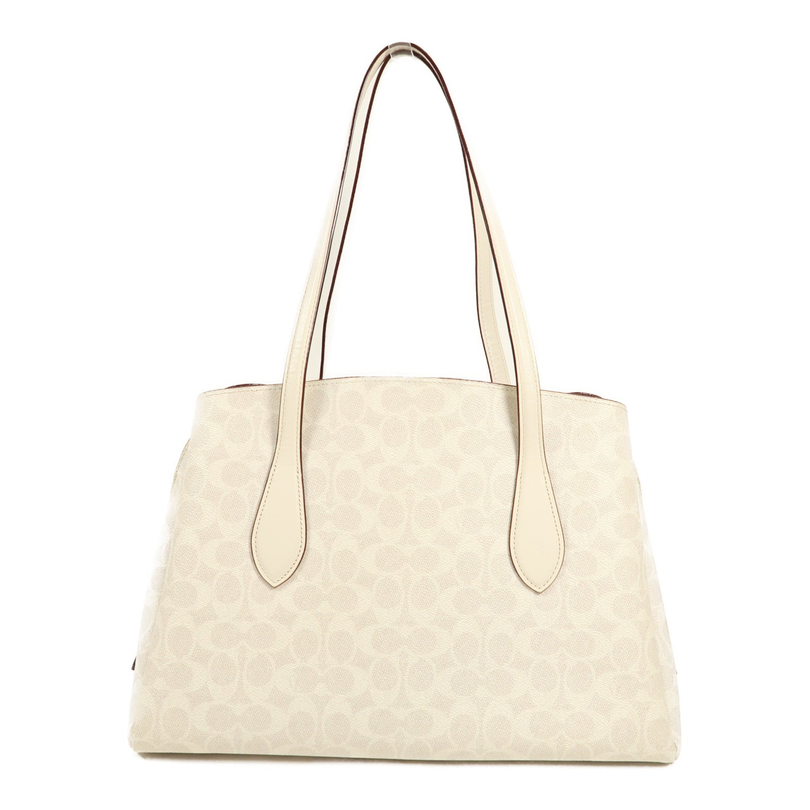 COACH 塗層帆布Shoulder Bag金扣肩背袋