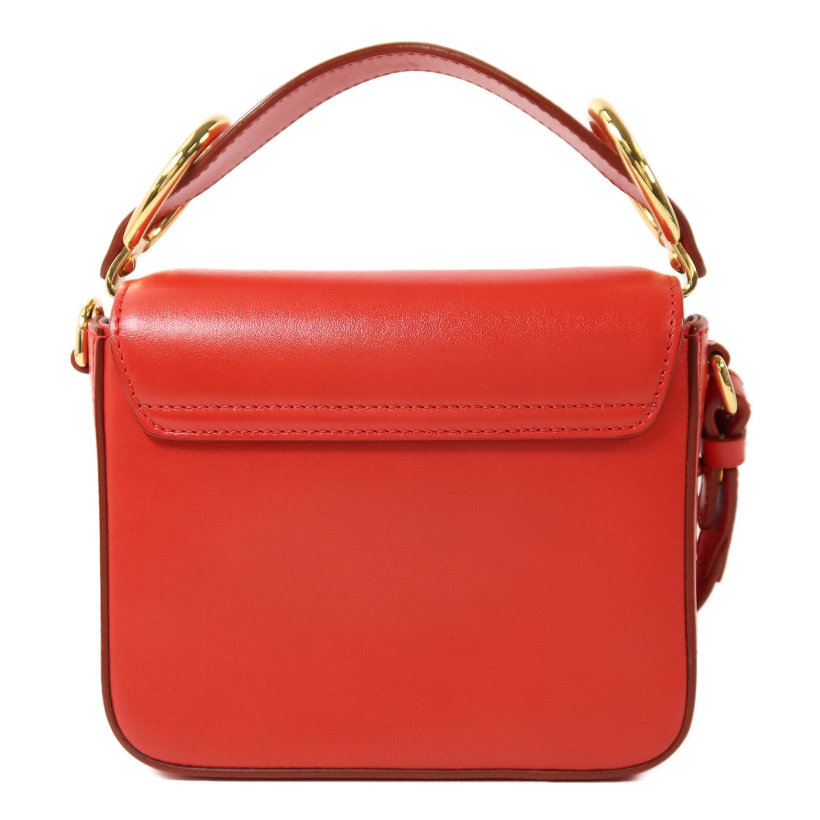 Chloe 【激減優惠】牛皮皮革Mini C Bag金扣手挽肩背兩用袋