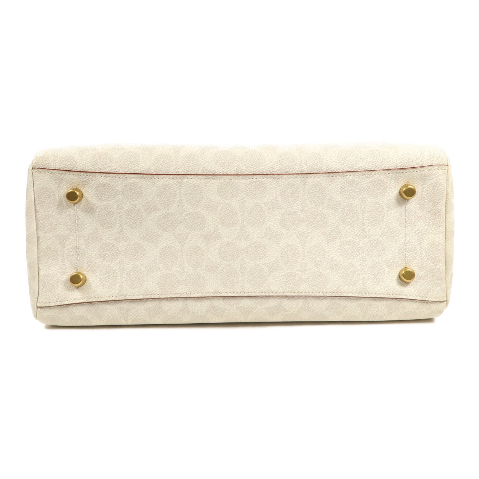 COACH 塗層帆布Shoulder Bag金扣肩背袋