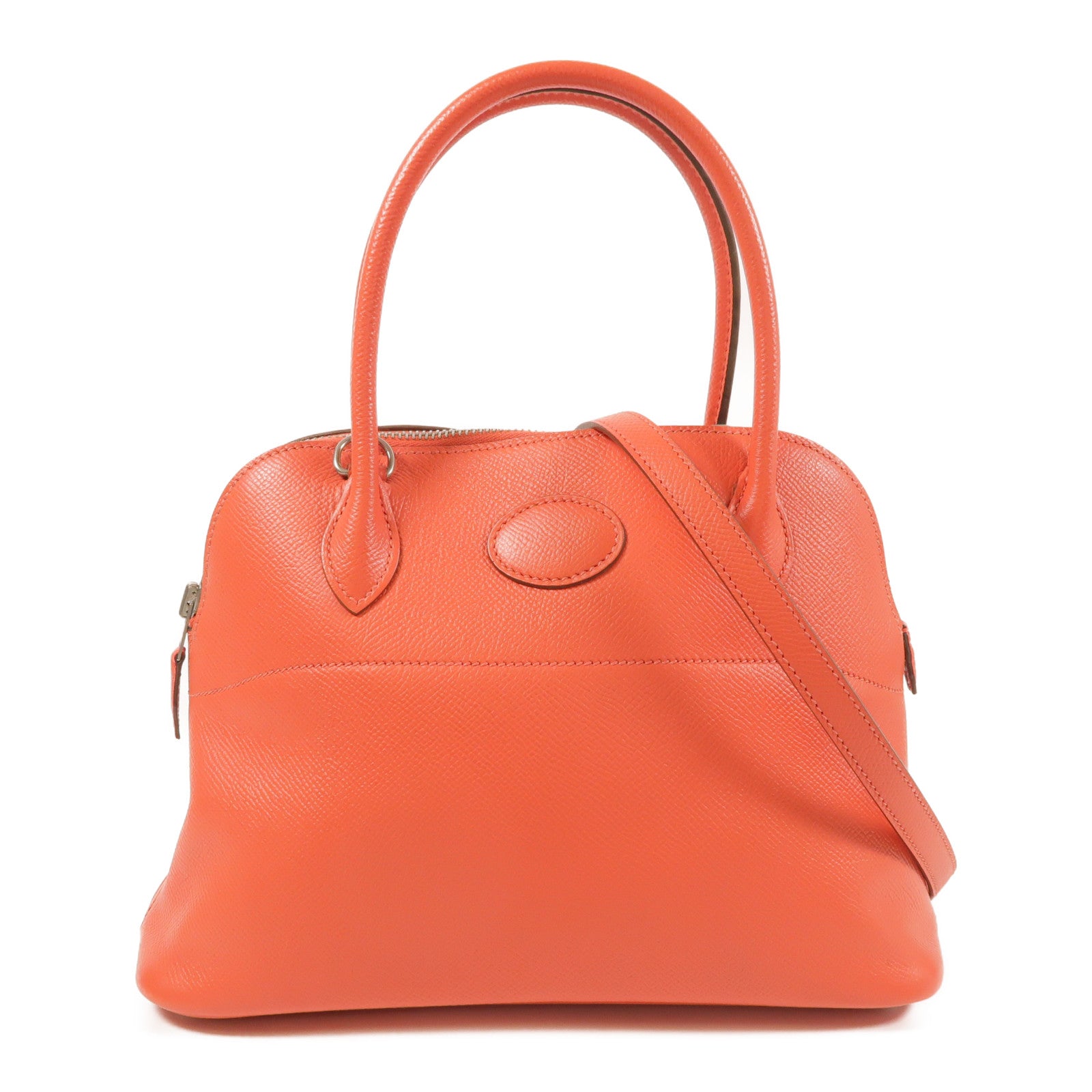 HERMES Epsom皮革Bolide 27銀扣手挽肩背兩用袋