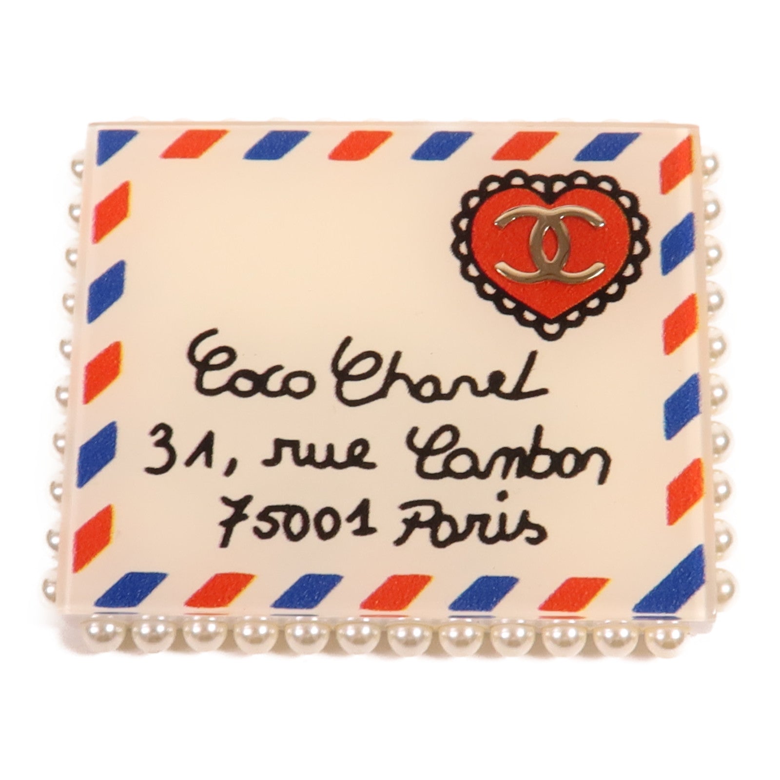 CHANEL PVC Brooch金扣胸針