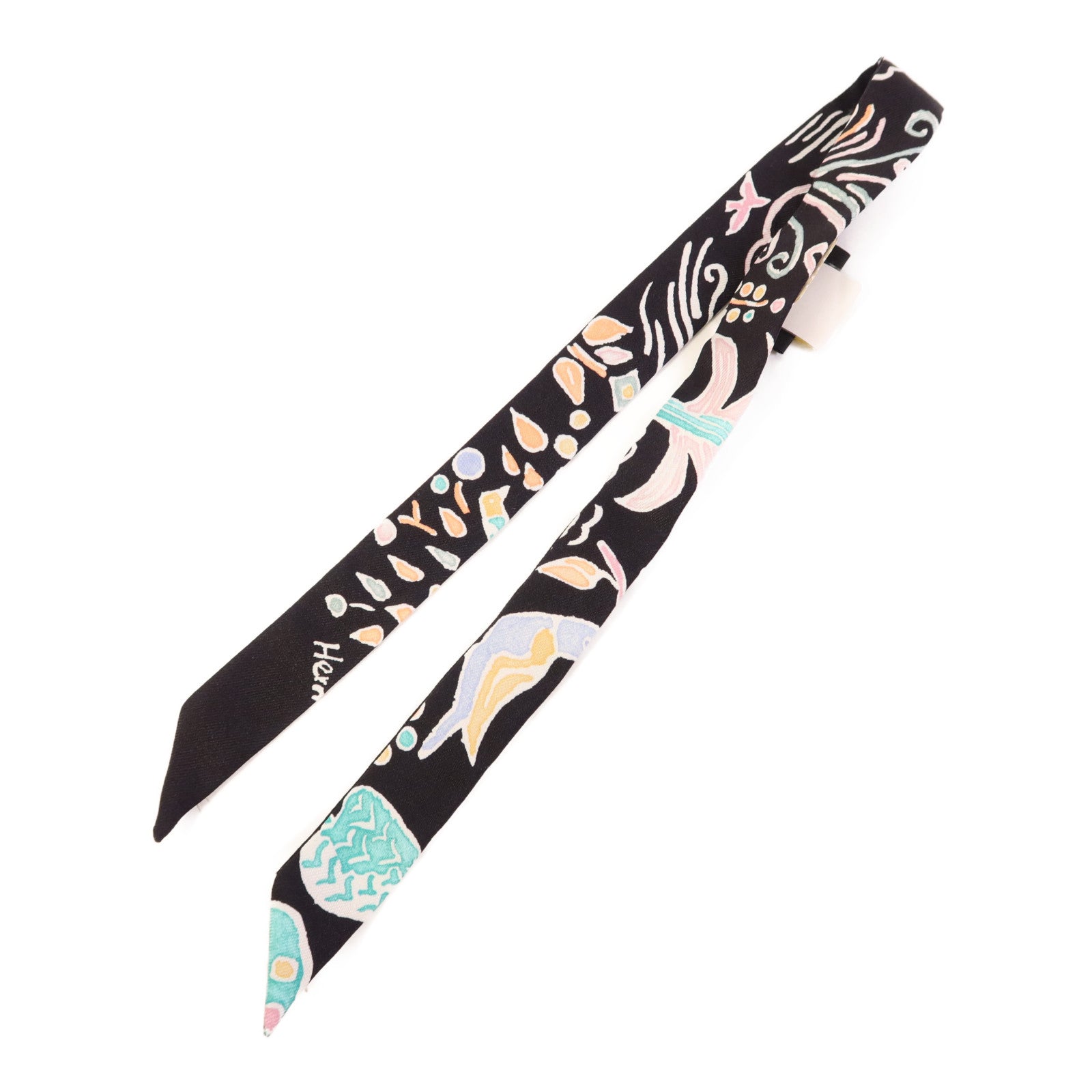 HERMES 絲質Twilly Doll絲巾