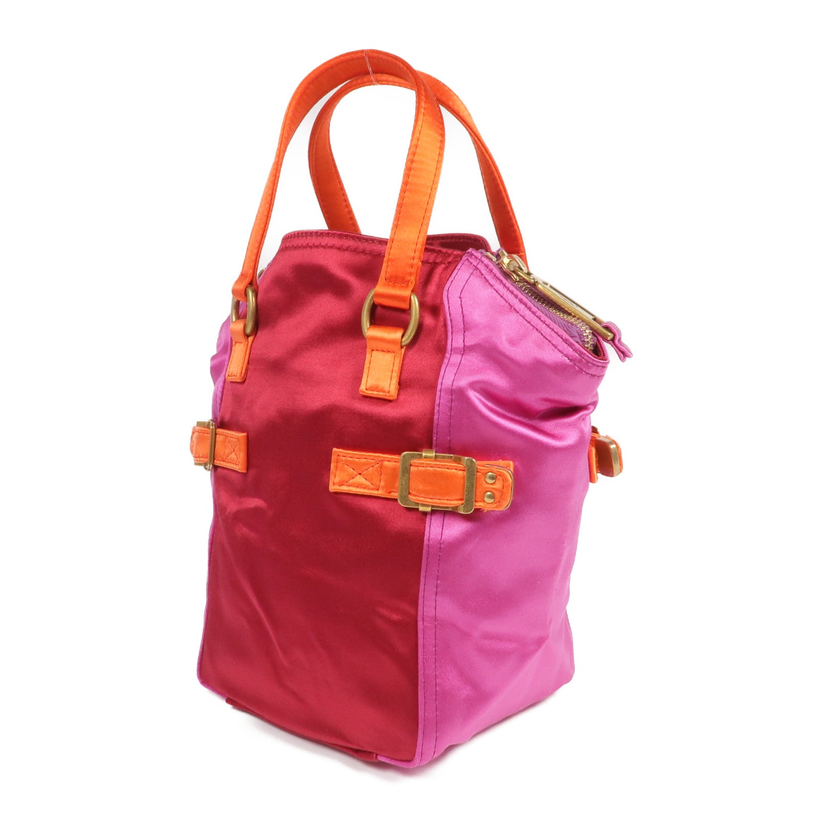 SAINT LAURENT 布料Vintage Hand Bag金扣手挽袋