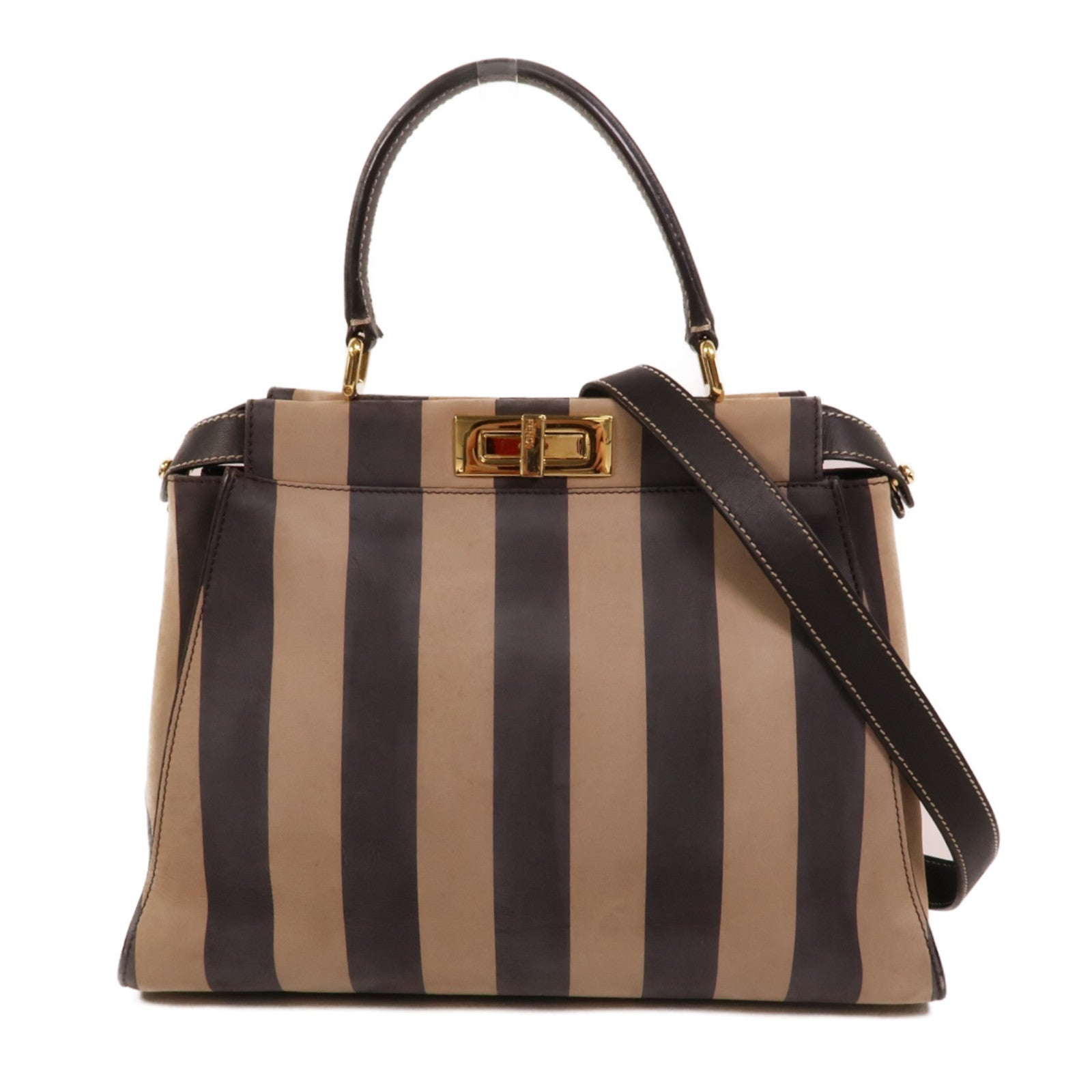 FENDI 牛皮皮革Peekaboo Iconic Medium手挽肩背兩用袋