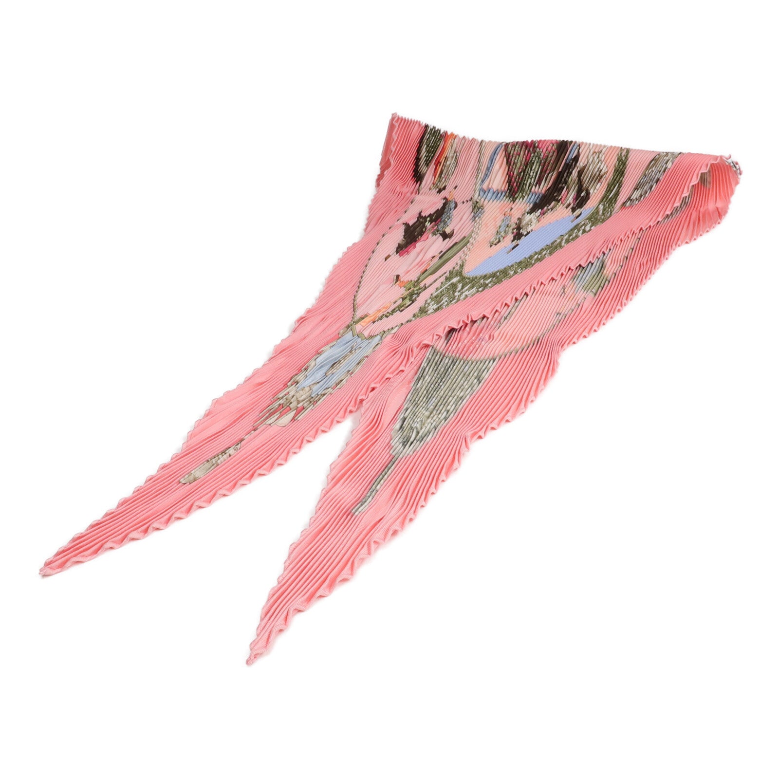 HERMES 【激減優惠】絲質Pleated Scarf絲巾