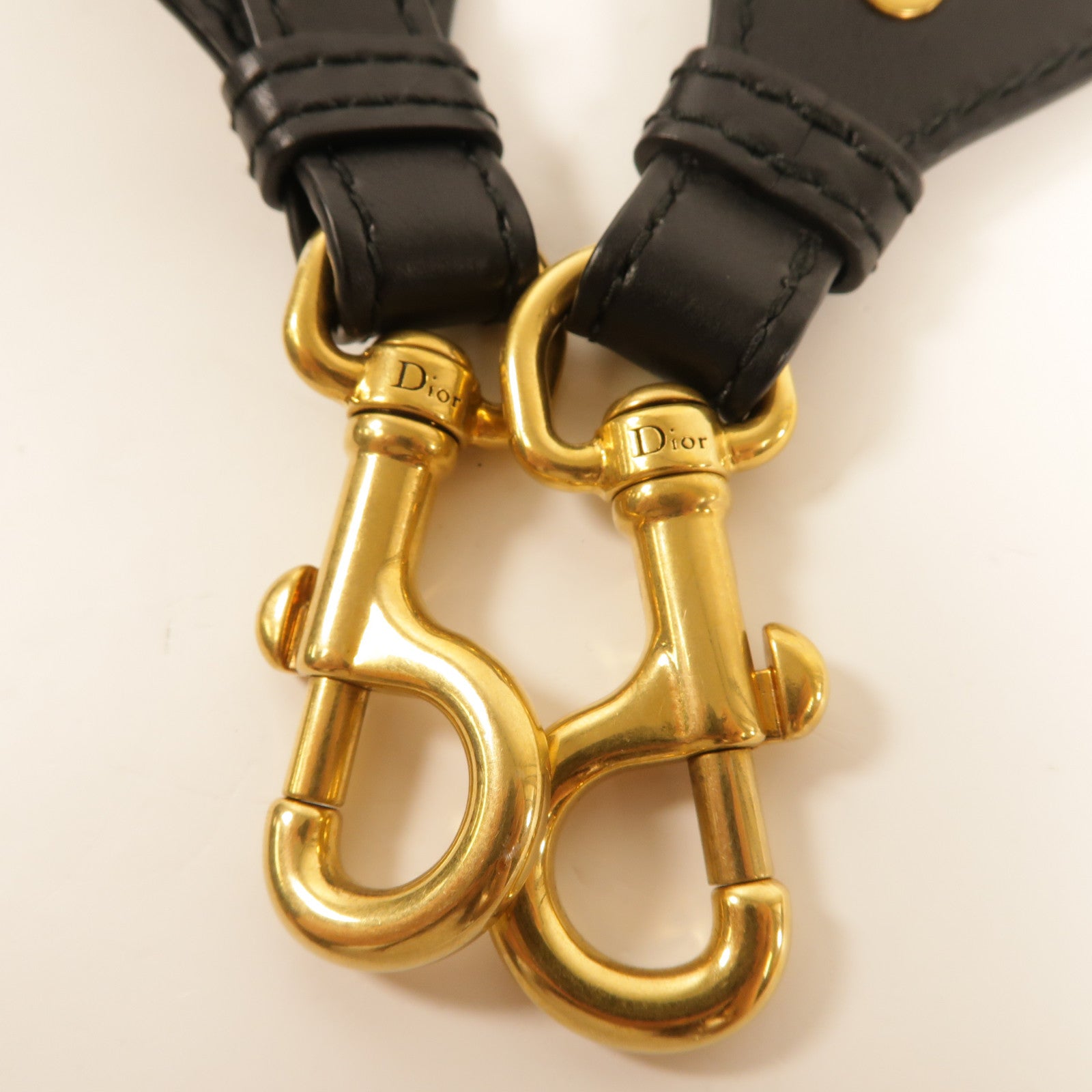 Dior CD GHW Shoulder Strap Canvas Black Green