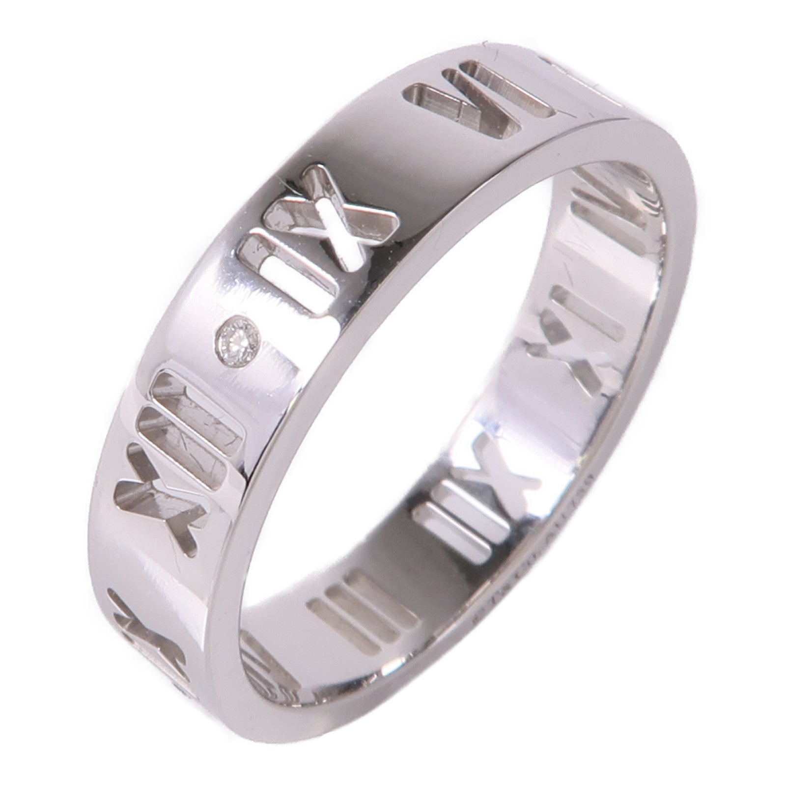 TIFFANY&CO 18K白金Atlas Ring戒指US#9