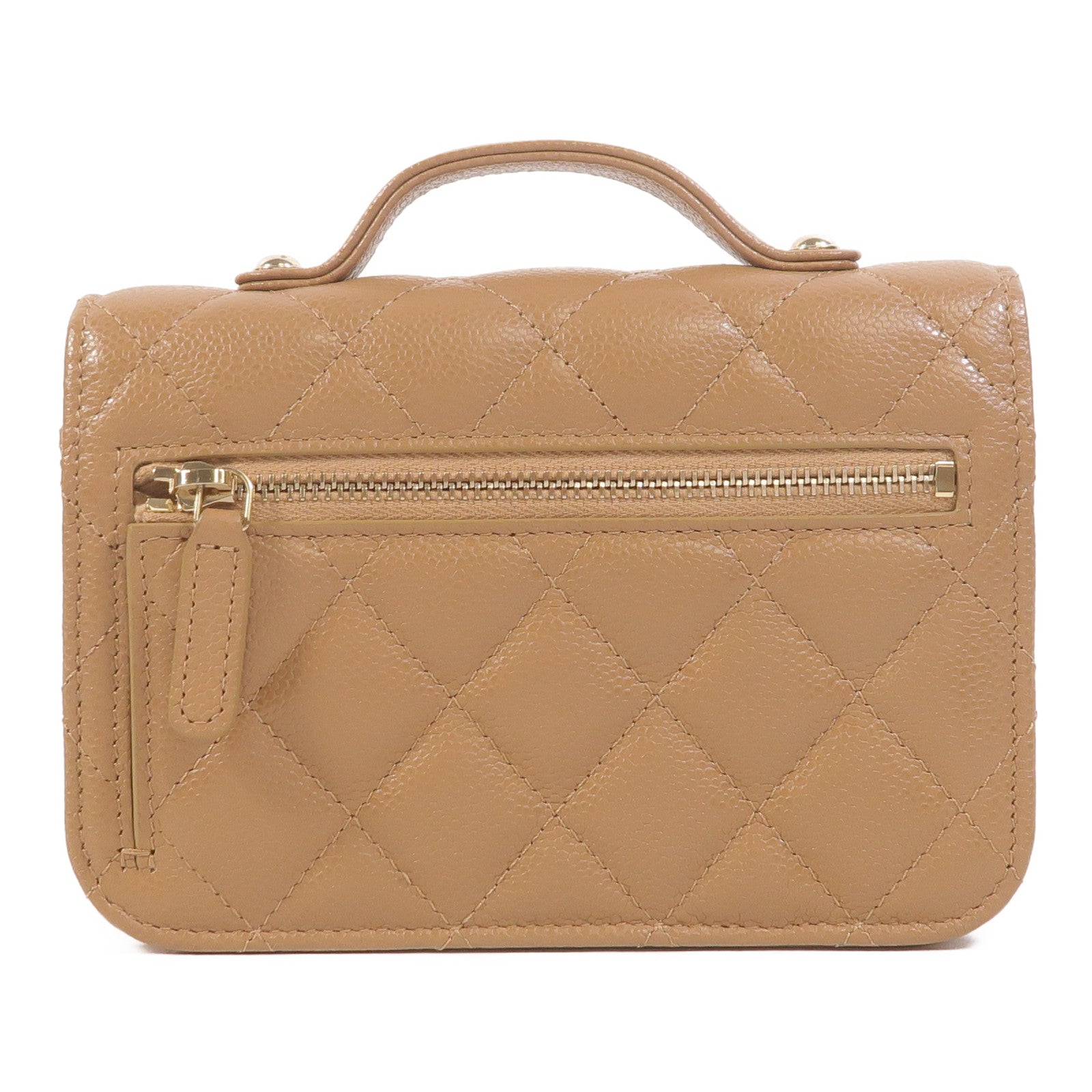 CHANEL 牛皮皮革Mini Business Affinity鏈帶肩背袋