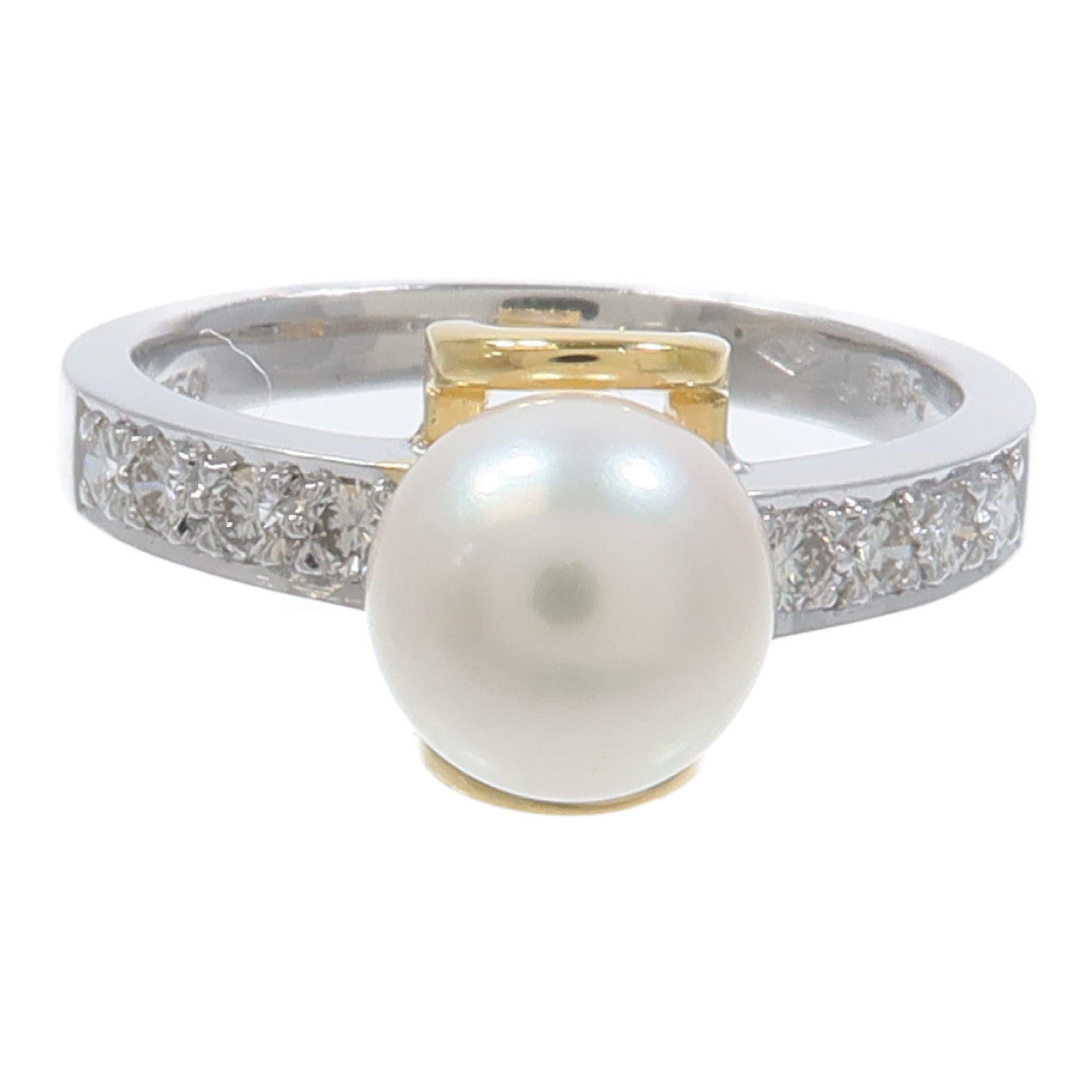 JEWELRY 18K白金Pearl Ring珍珠戒指