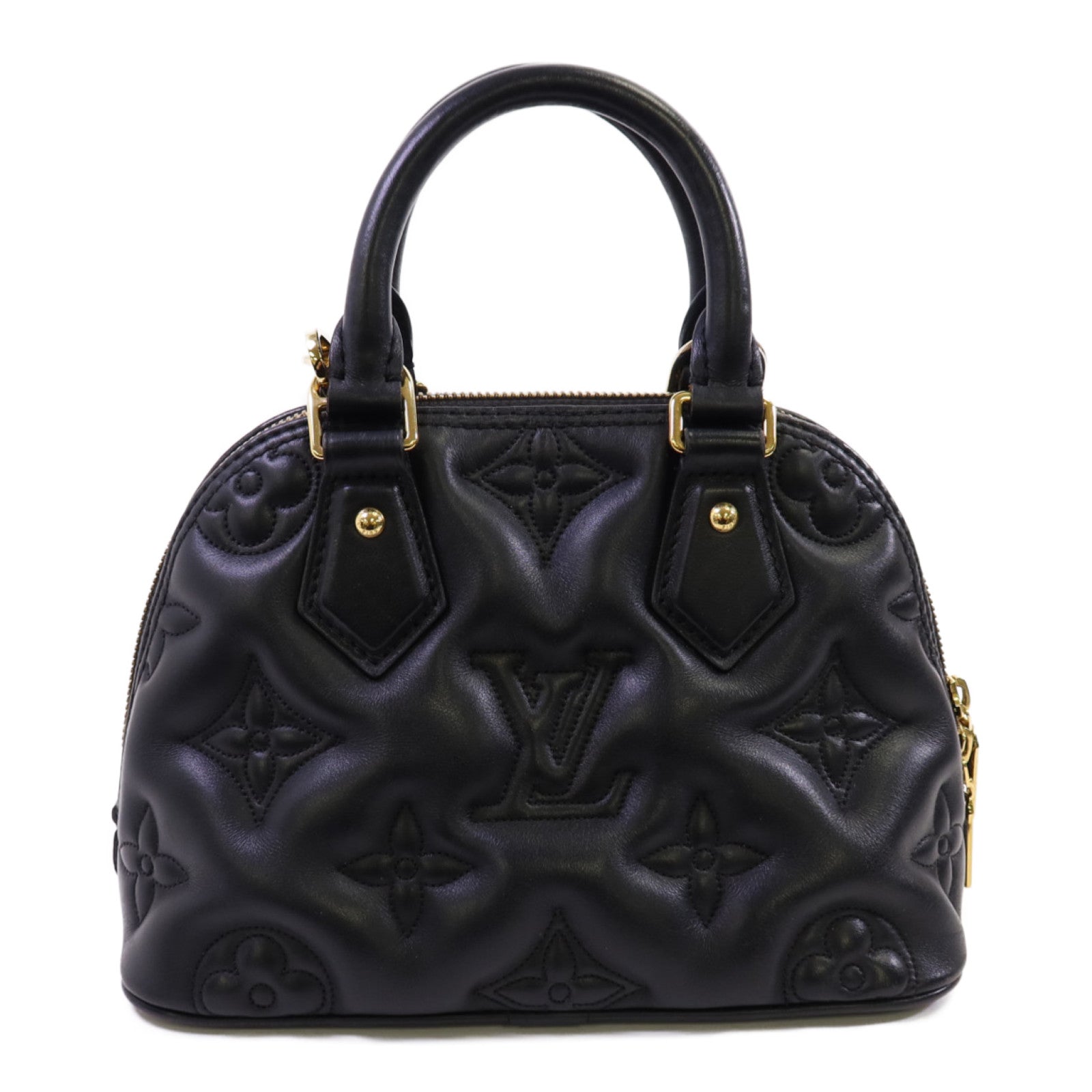 LOUIS VUITTON Bubblegram皮革Alma BB金扣手挽肩背兩用袋
