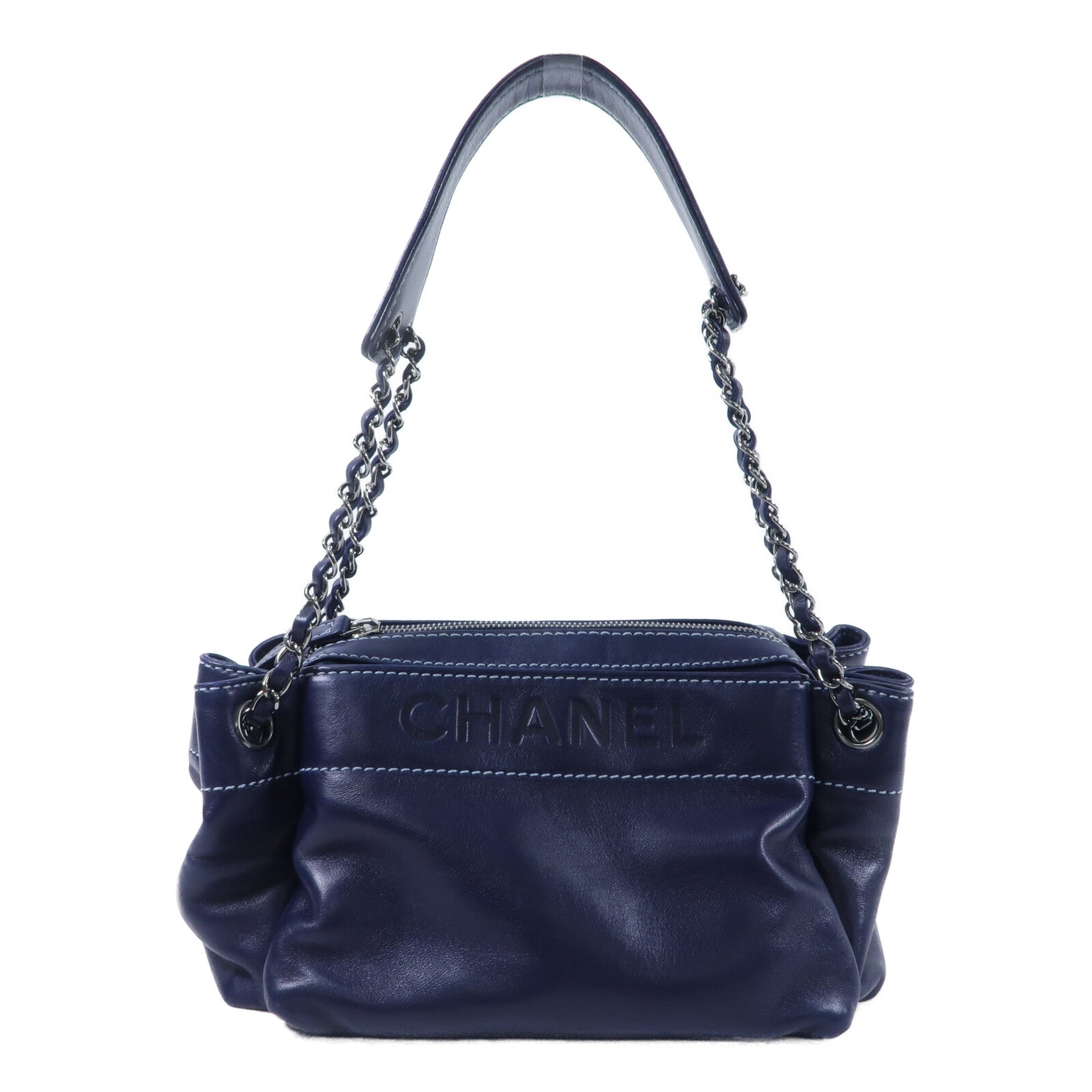 CHANEL 羊皮皮革Shoulder Bag鏈帶肩背袋