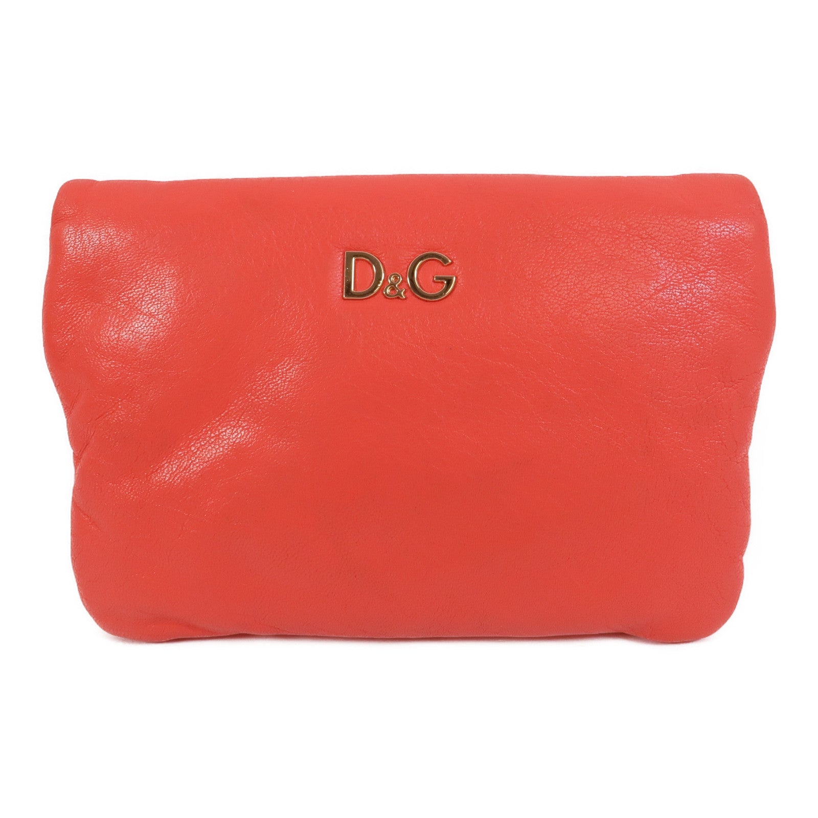 D&G 牛皮皮革Chain Shoulder肩背袋
