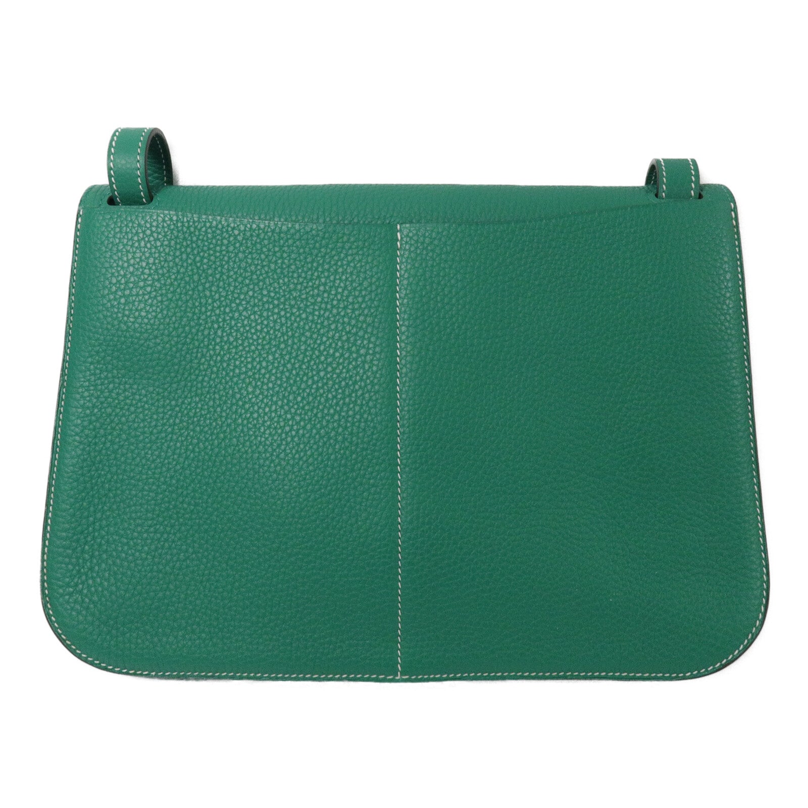 HERMES Clemence皮革Halzan 31手挽肩背兩用袋Menthe