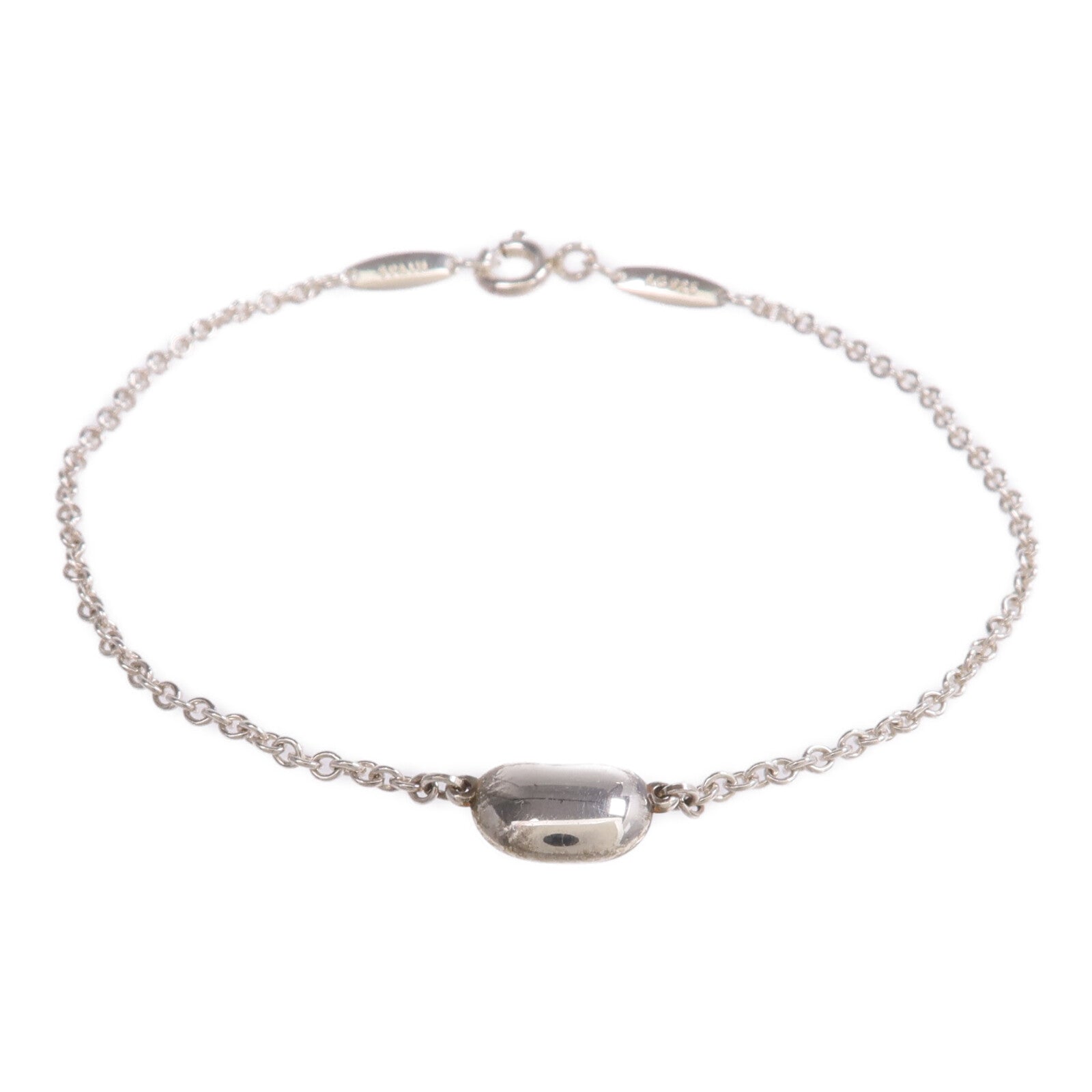 TIFFANY&CO 925純銀Elsa Peretti Bean Design Bracelet手鏈