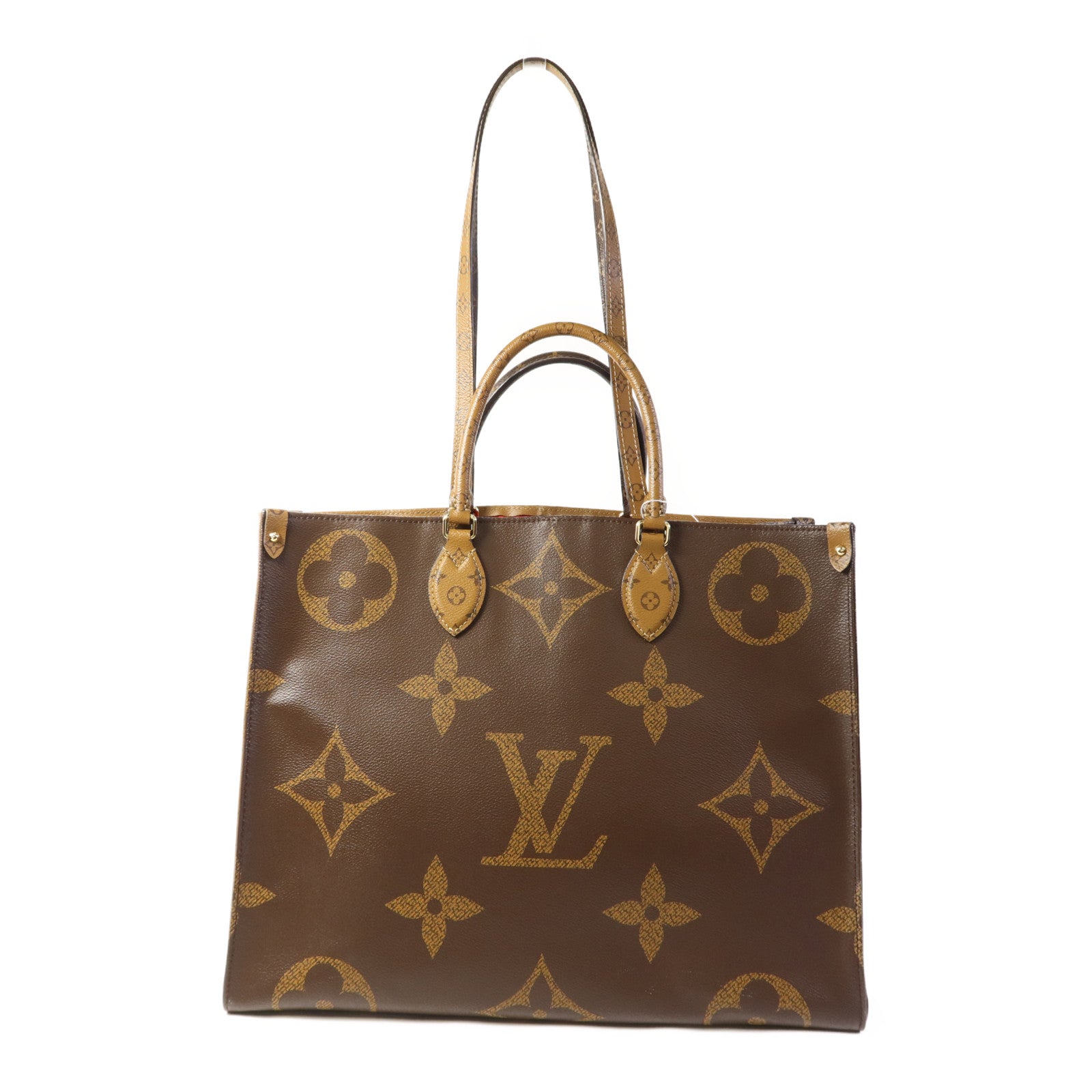 LOUIS VUITTON 【激減優惠】Monogram Giant On The Go GM金扣手挽肩背兩用袋