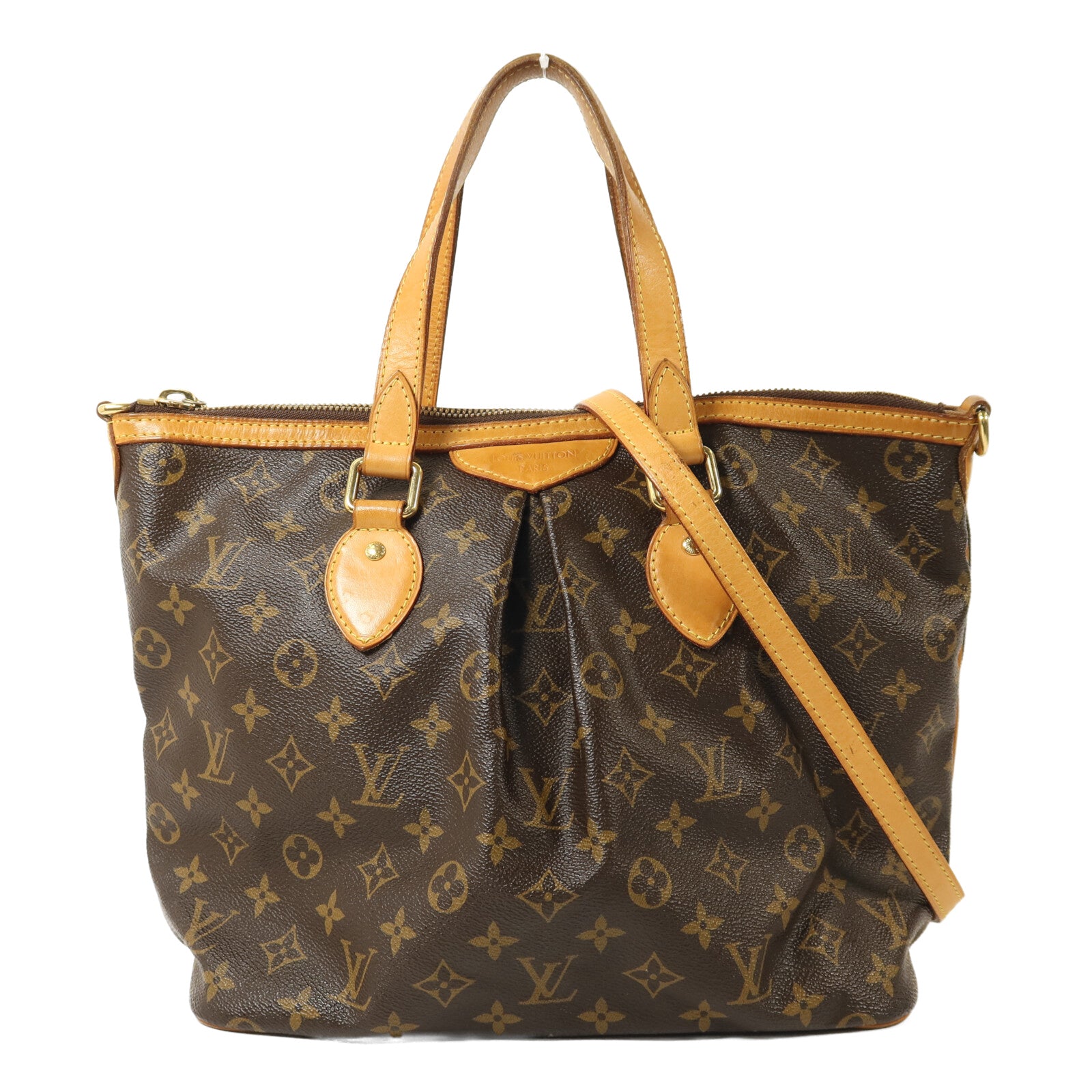 LOUIS VUITTON Monogram Palermo PM金扣手挽肩背兩用袋