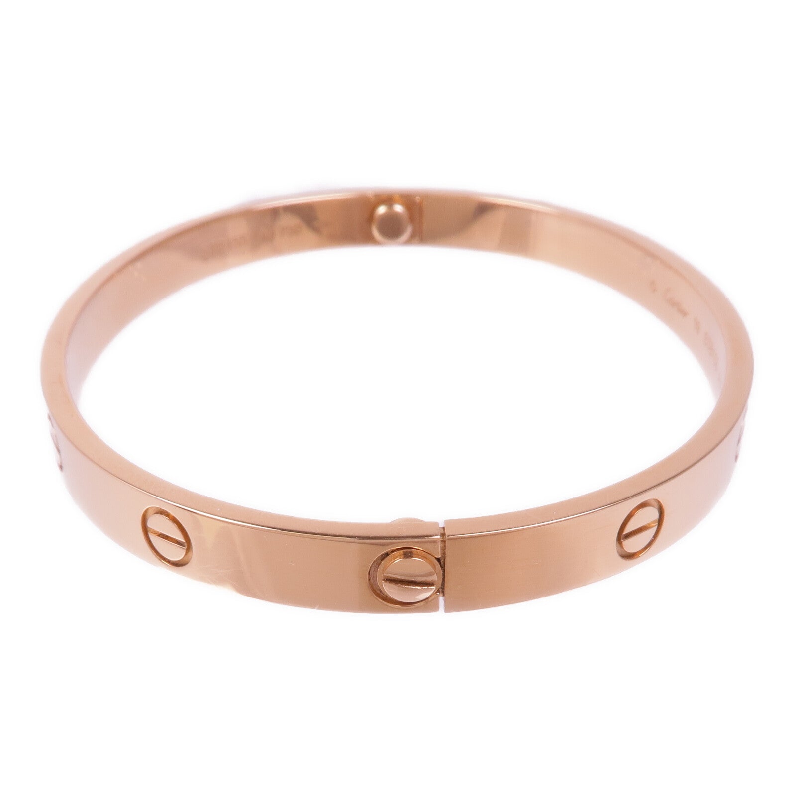 CARTIER 18K玫瑰金Love Bracelet手鐲Cartier#19