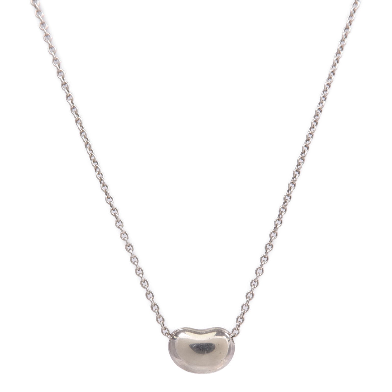TIFFANY&CO 925純銀Elsa Peretti Bean Pendant項鍊