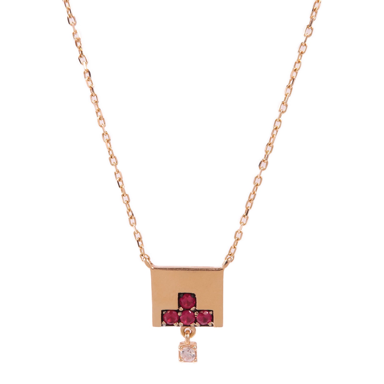 JEWELRY Diamond Necklace 14K Rose Gold