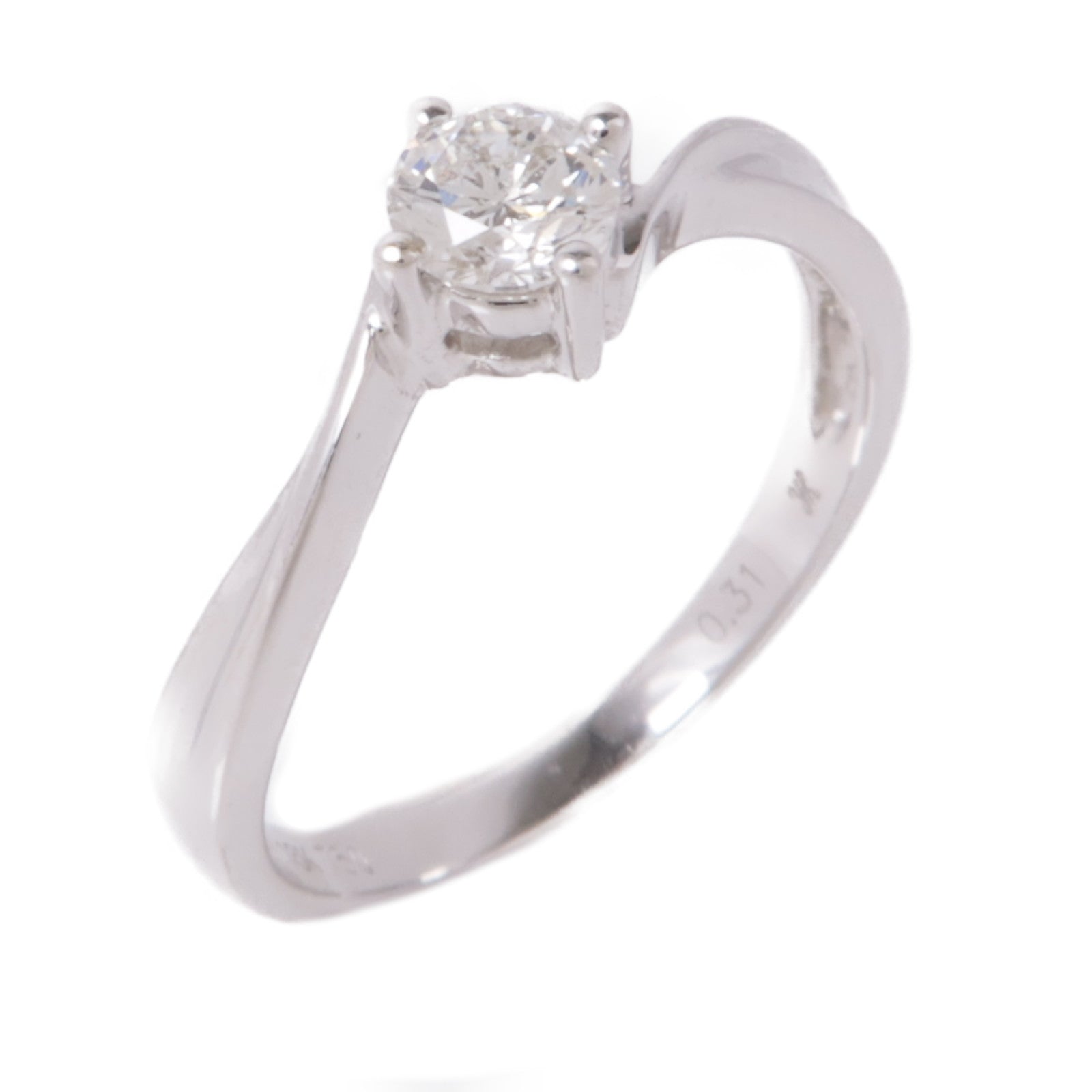 JEWELRY 【激減優惠】18K白金/Diamond鑽石戒指US#5.5