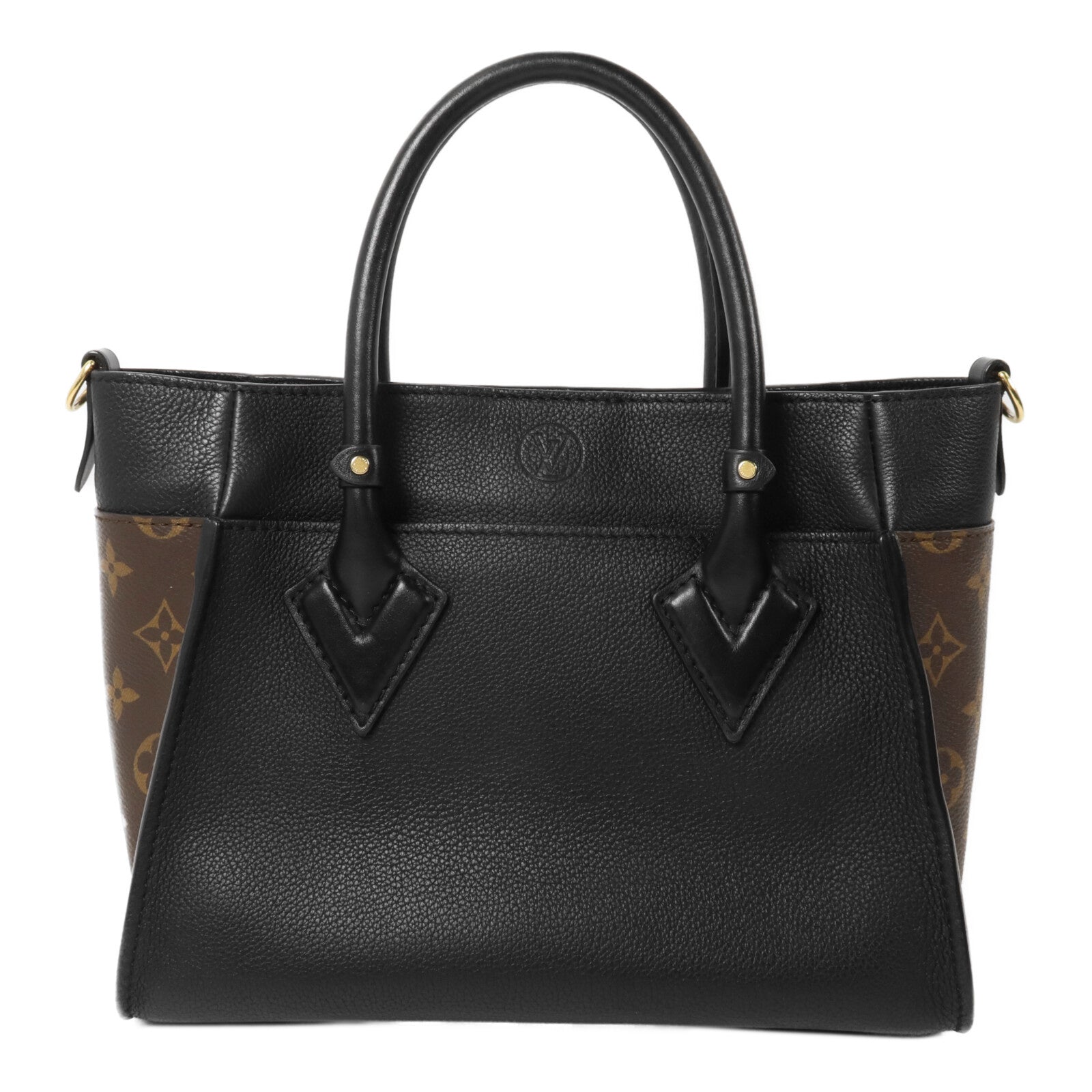 LOUIS VUITTON Monogram/牛皮皮革 On My Side PM手挽肩背兩用袋