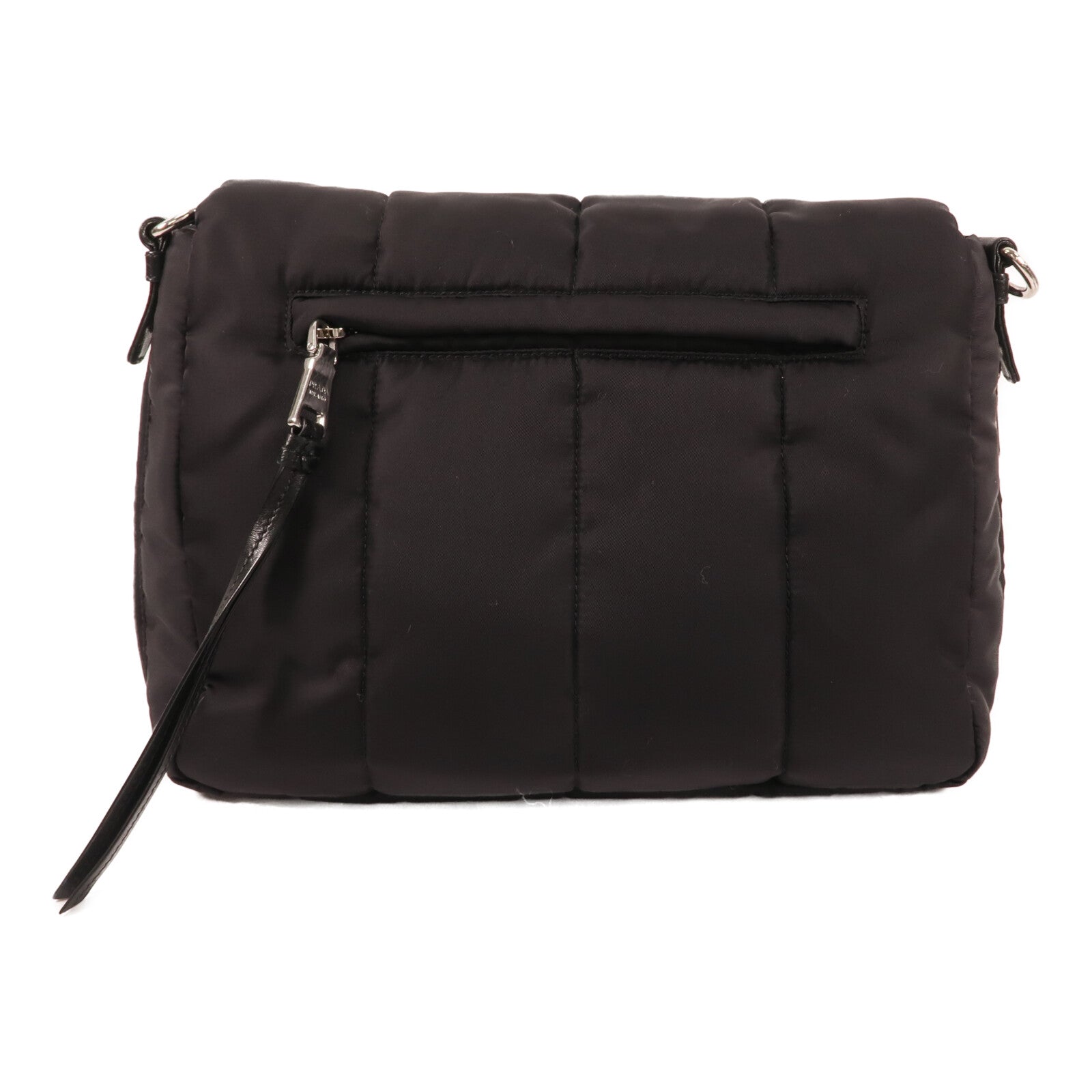 PRADA 尼龍Shoulder Bag銀扣肩背袋