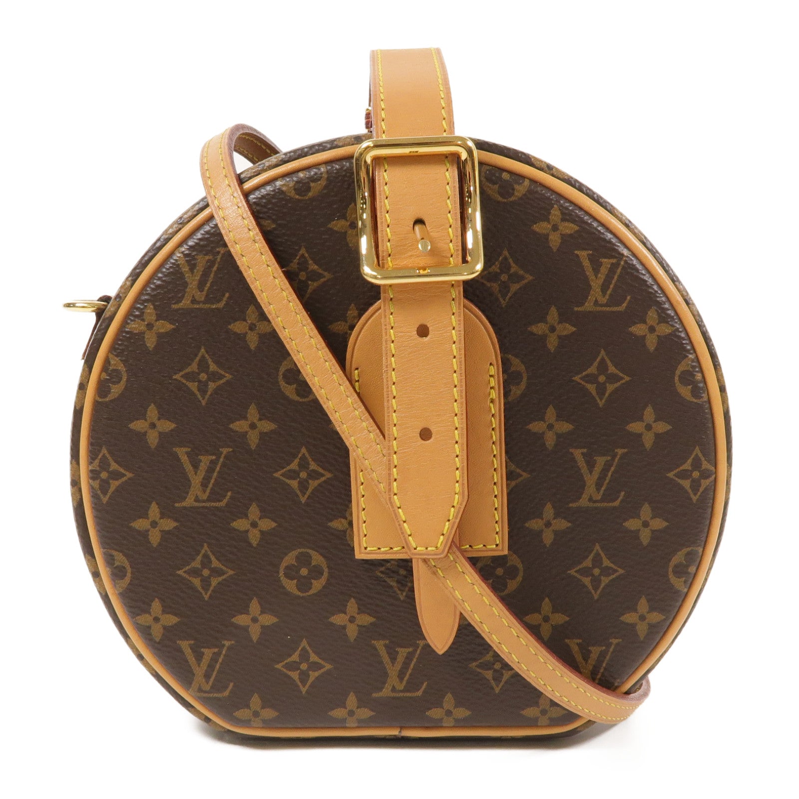 LOUIS VUITTON LV GHW Petite Boite Chapeau 2 Way Shoulder Bag Monogram M43514