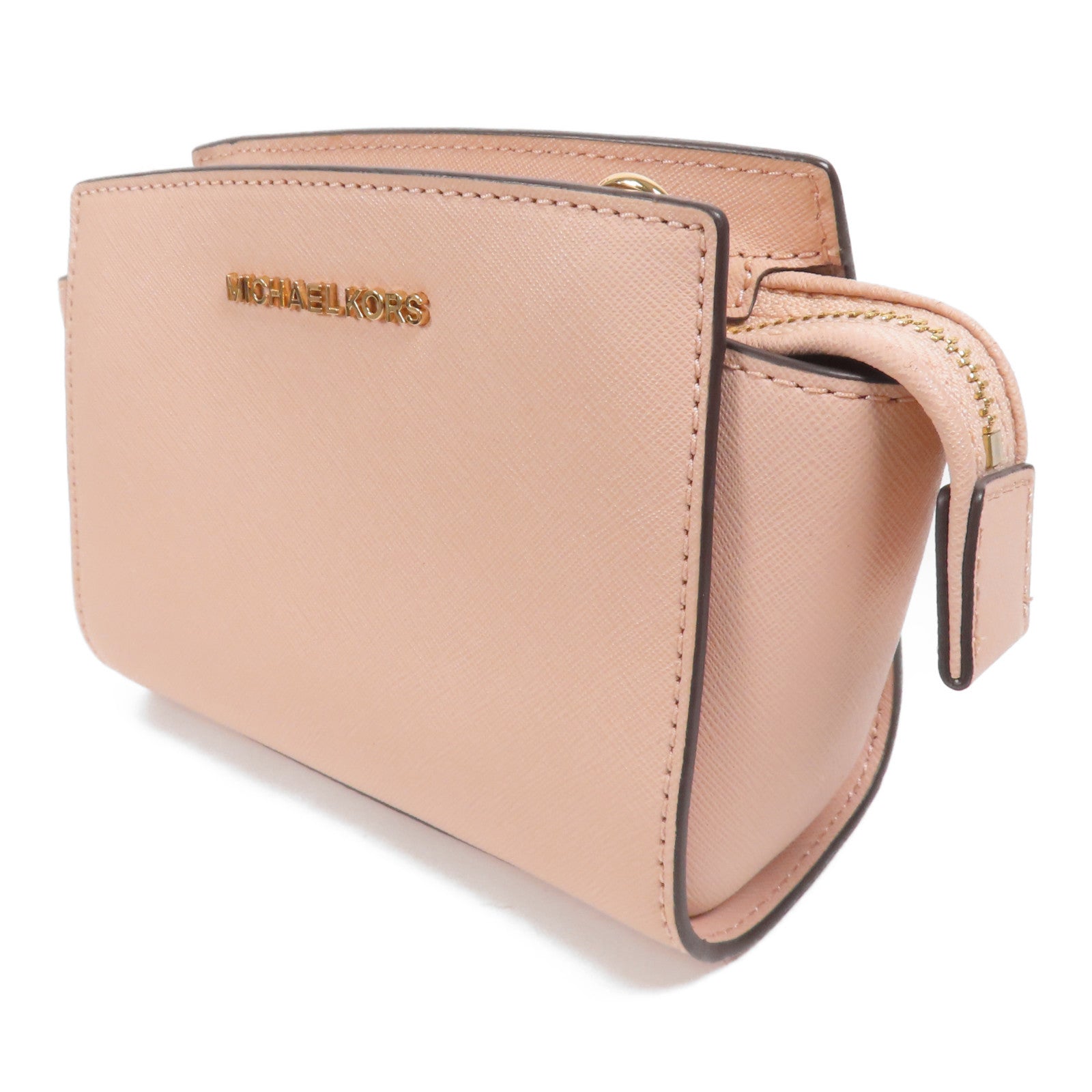 Michael Kors 牛皮皮革Selma Mini金扣肩背袋